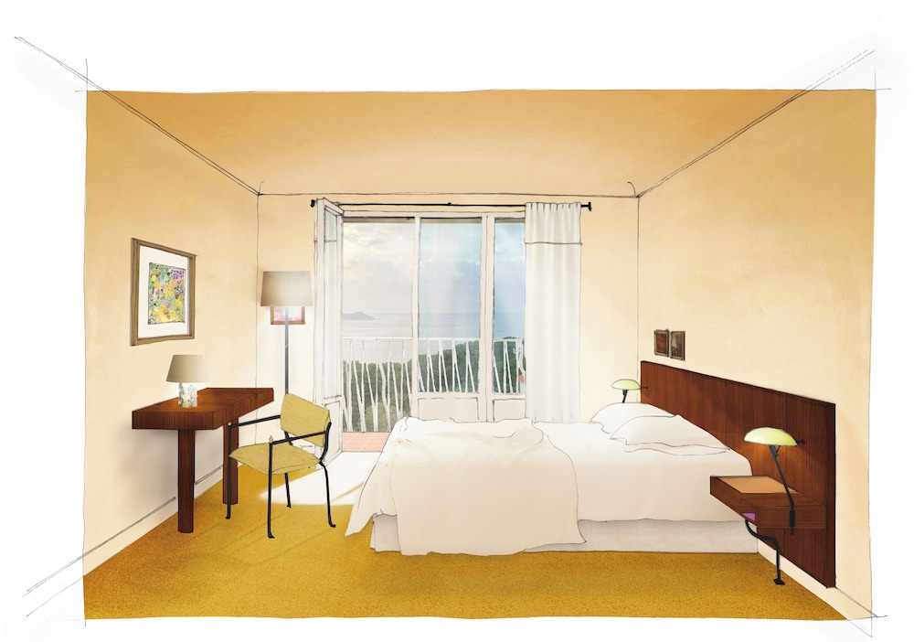 غرفة بسرير كوين بإطلالة على البحر، Hotel Le Provencal 2/4