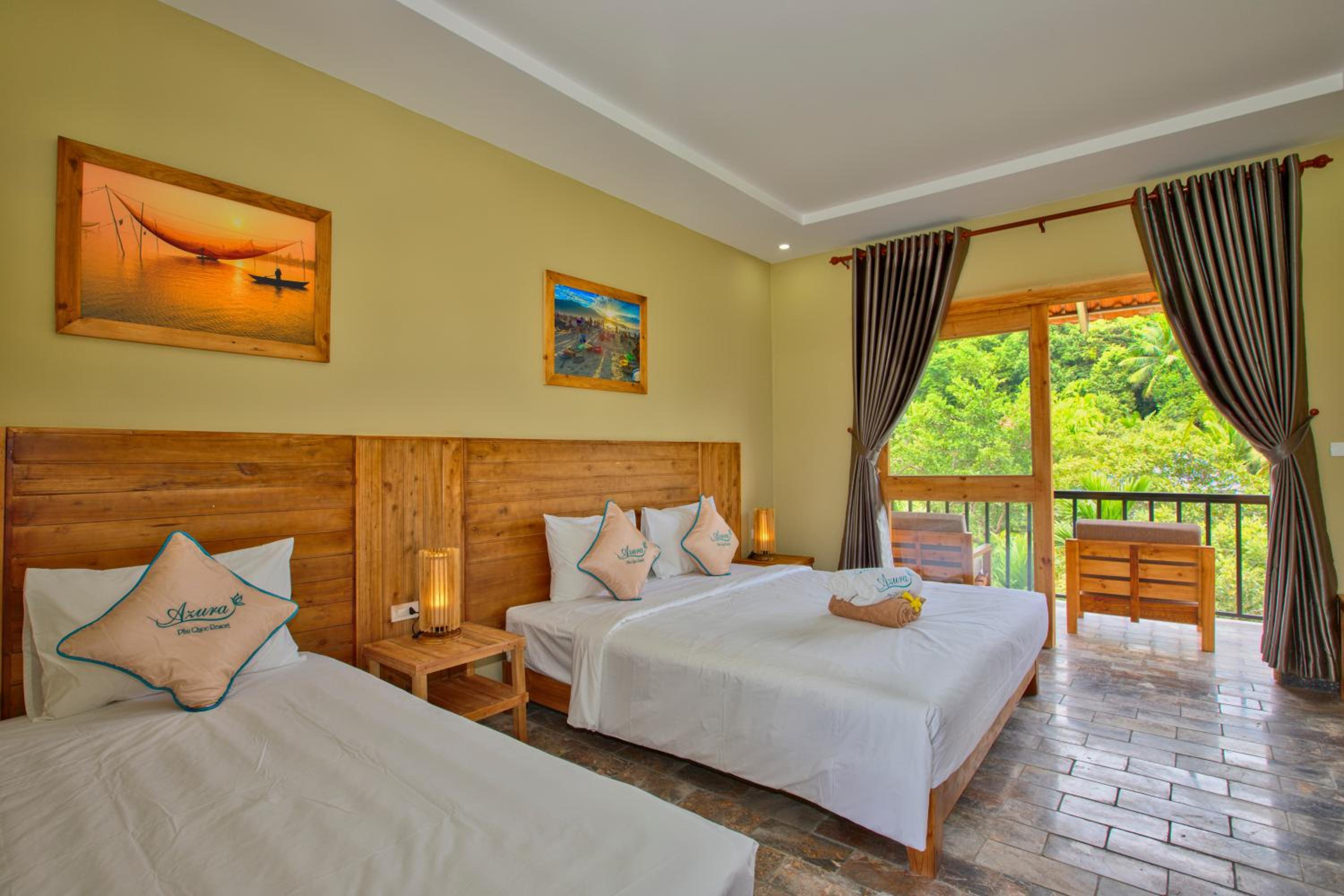 غرفة ديلوكس ثلاثية بشرفة، Azura Phu Quoc Resort 2/2