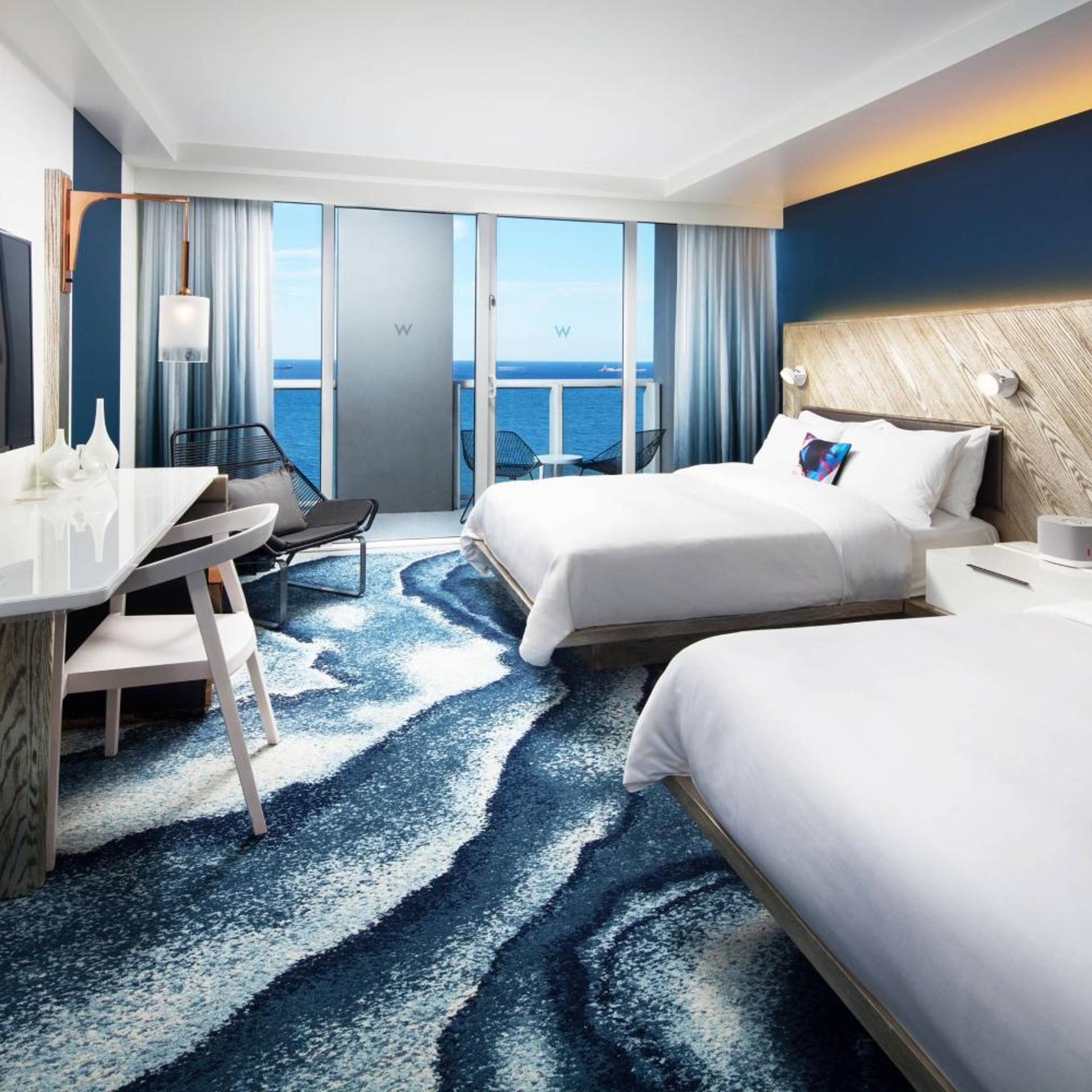 Guest Room, Premier, 2 Queen Beds, Ocean Front, Balcony