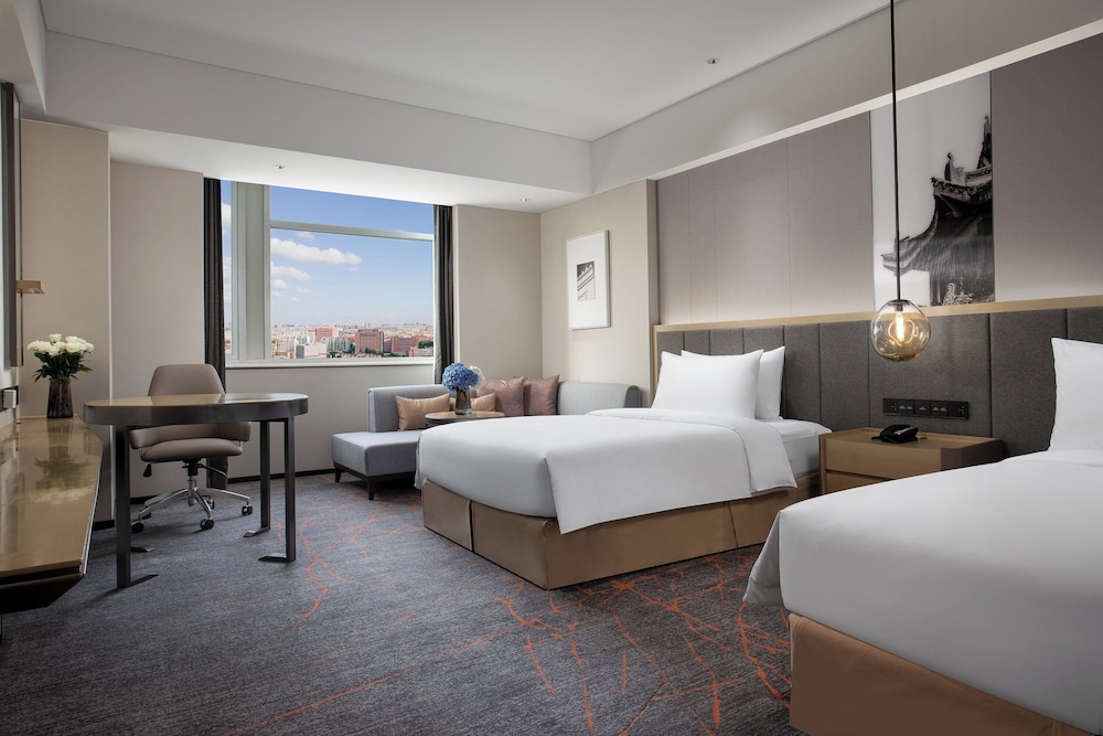 غرفة بريميوم بسرير فردي، Crowne Plaza Fudan 3/4