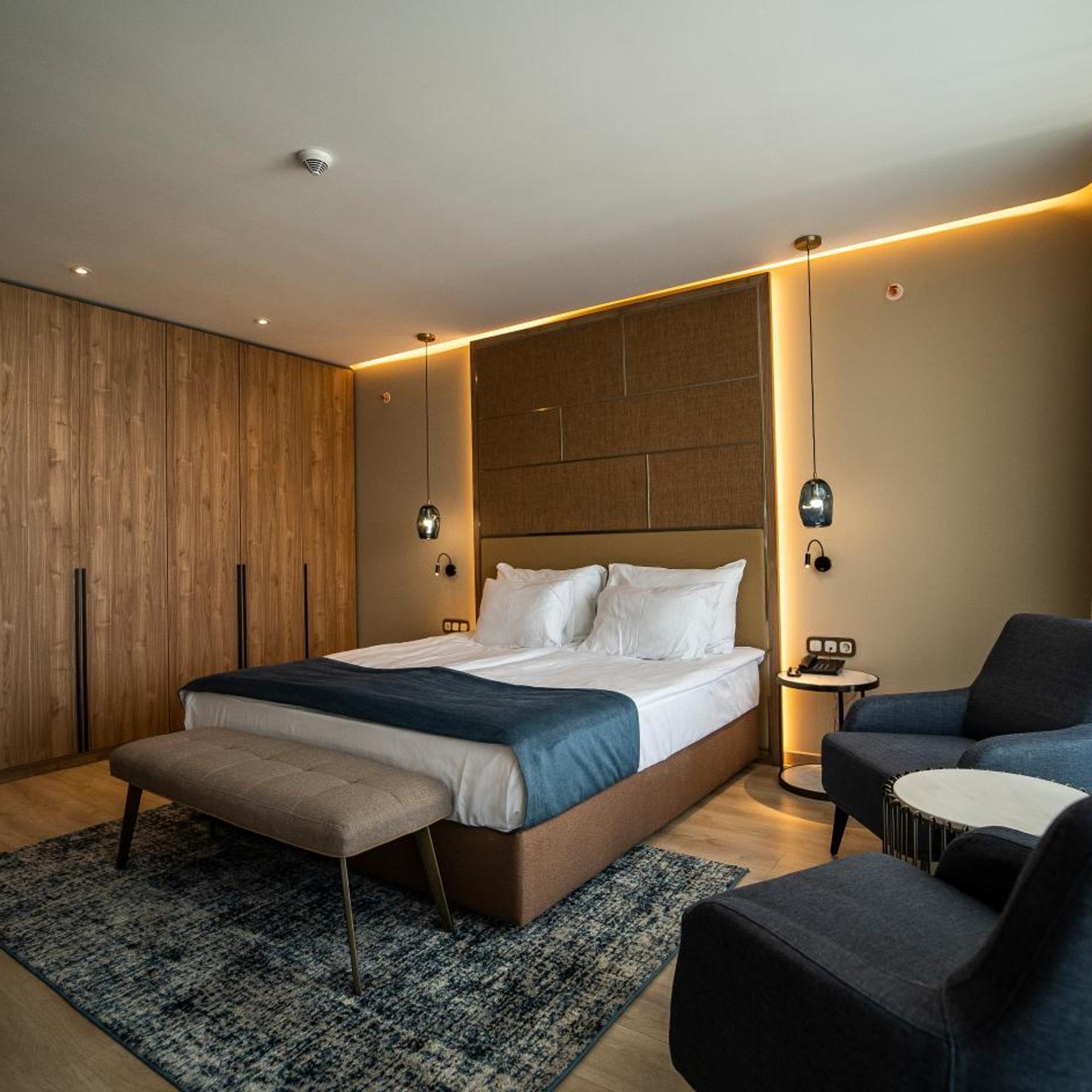غرفة عائلية بسرير فردي بإطلالة على البحر، Wave Resort 4/10