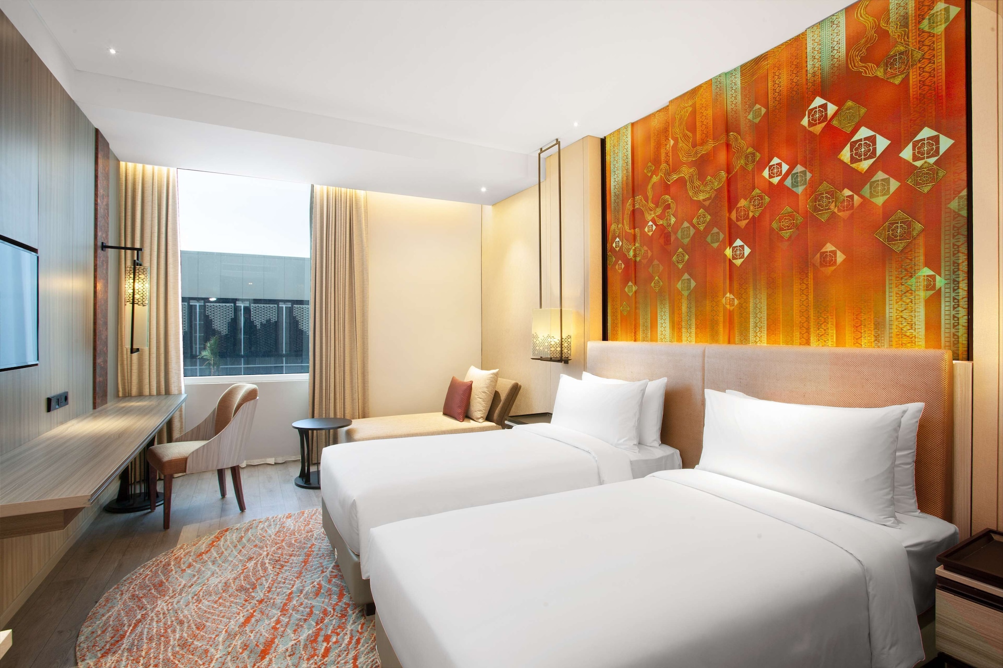 غرفة ديلوكس بسريرين منفصلين، Radisson Lampung Kedaton 2/7