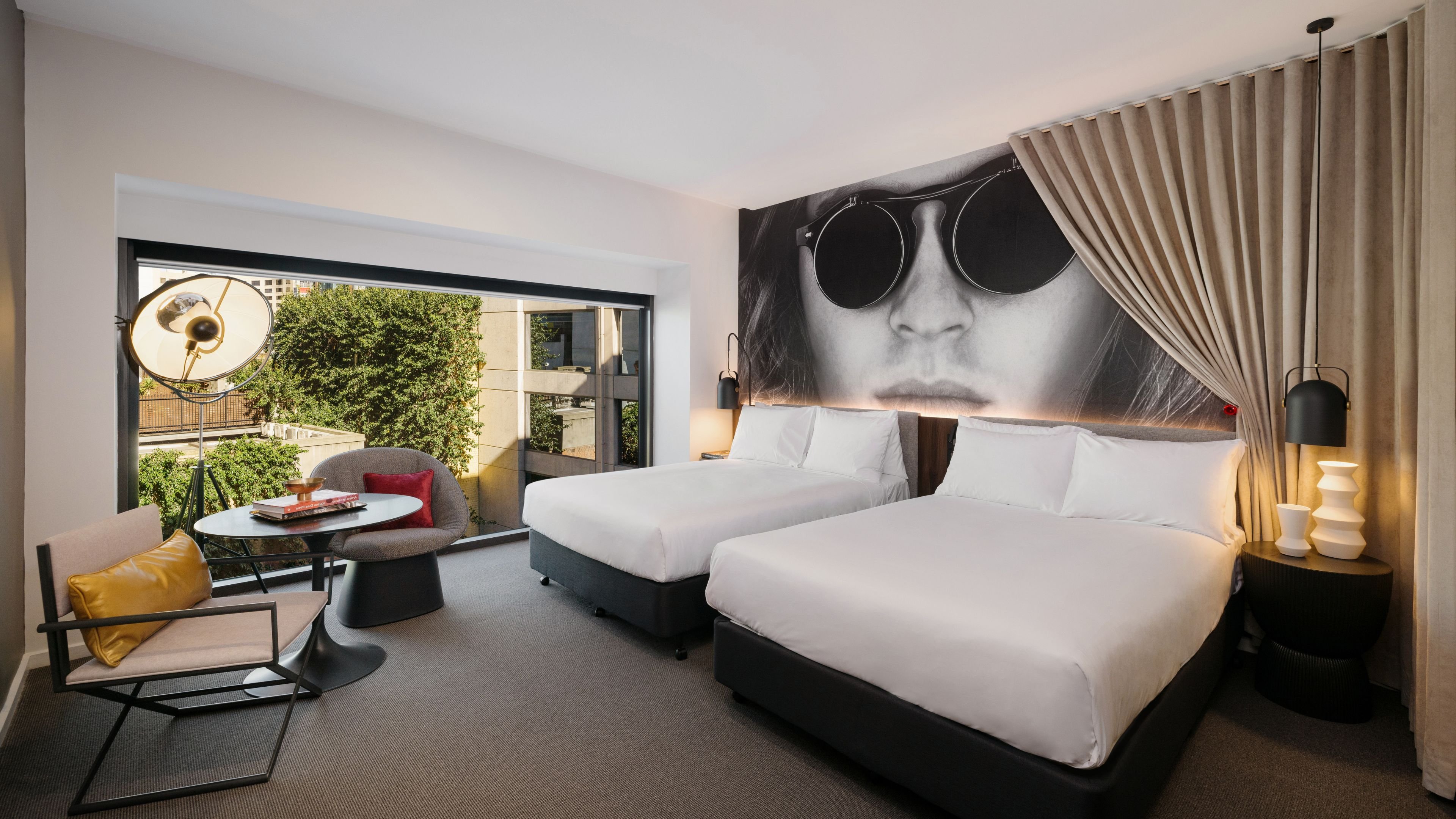 Standard, 2 Double Beds, Atrium View