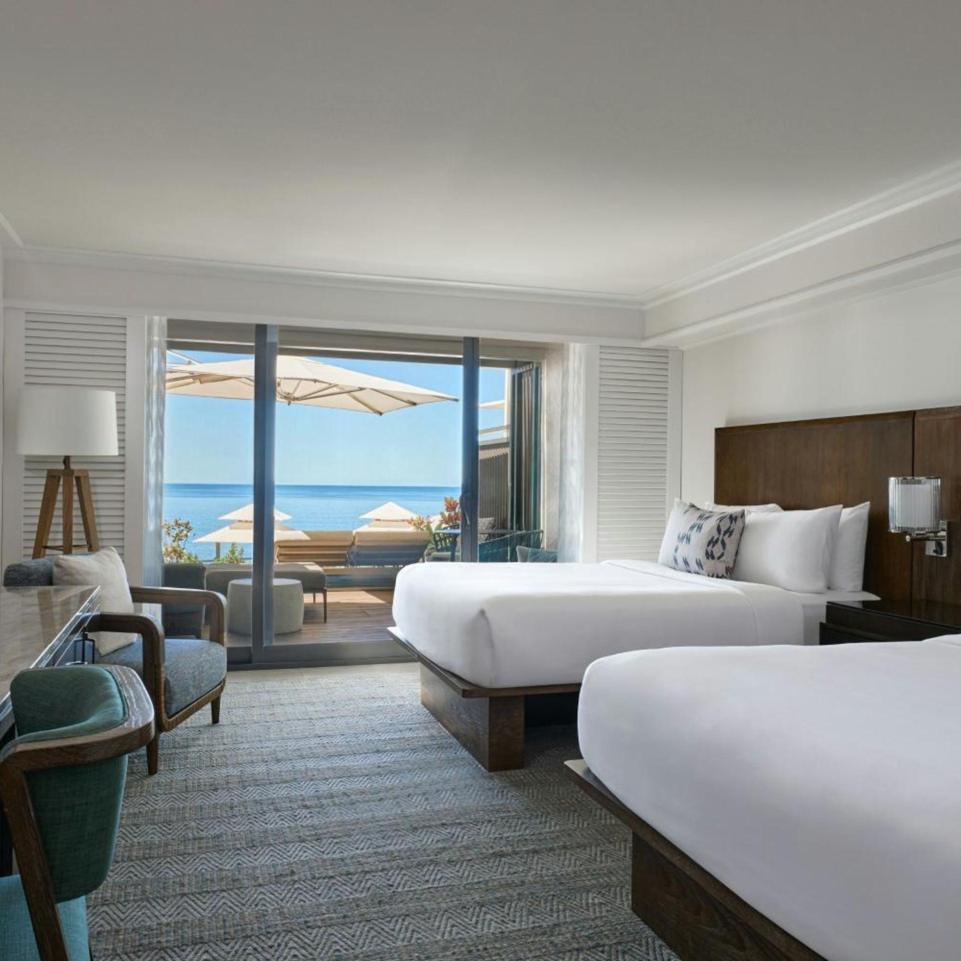 Guest Room, 2 Queen Beds, Ocean View, Sun Deck