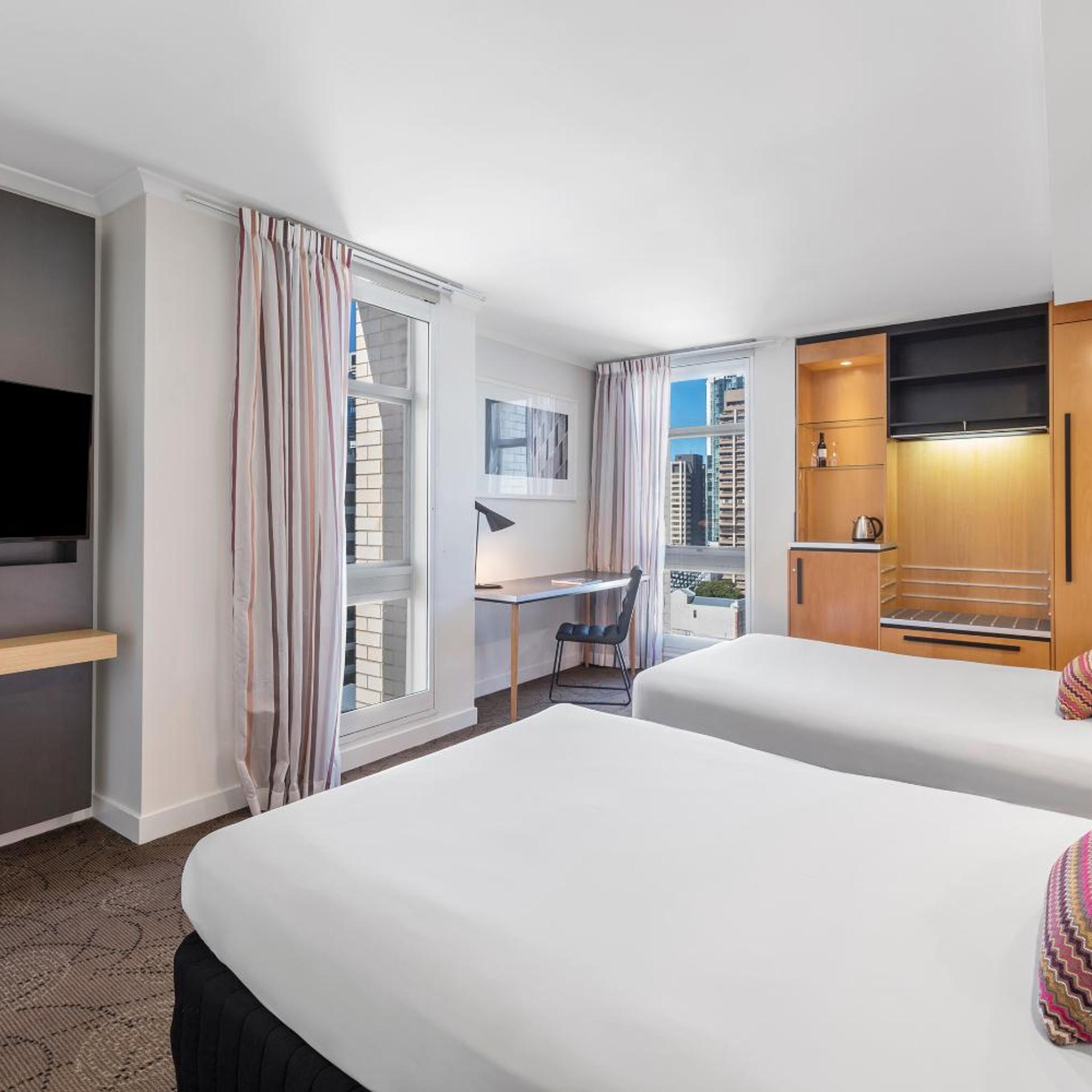 غرفة ركنية بسرير مزدوج، Mercure Brisbane King George Square 2/5