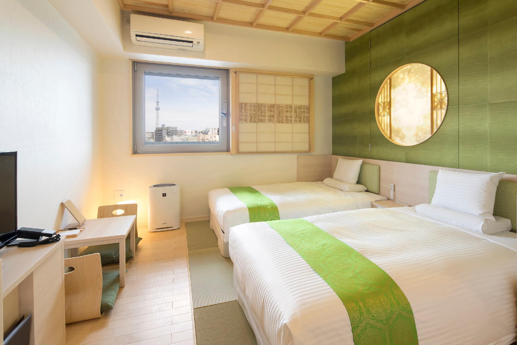 Japanese, Modern, Twin Beds, No Cleaning Services