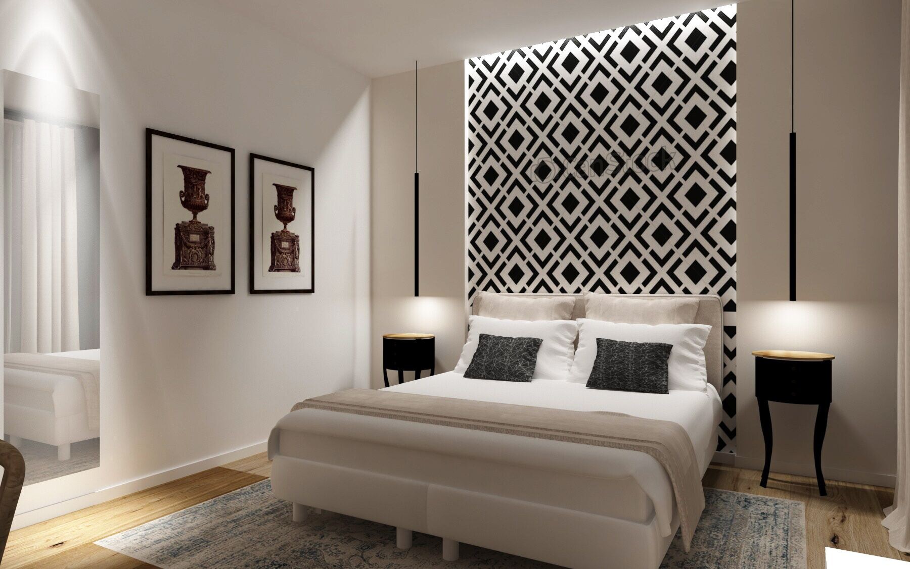 Deluxe, Queen Bed, Partial Sea View