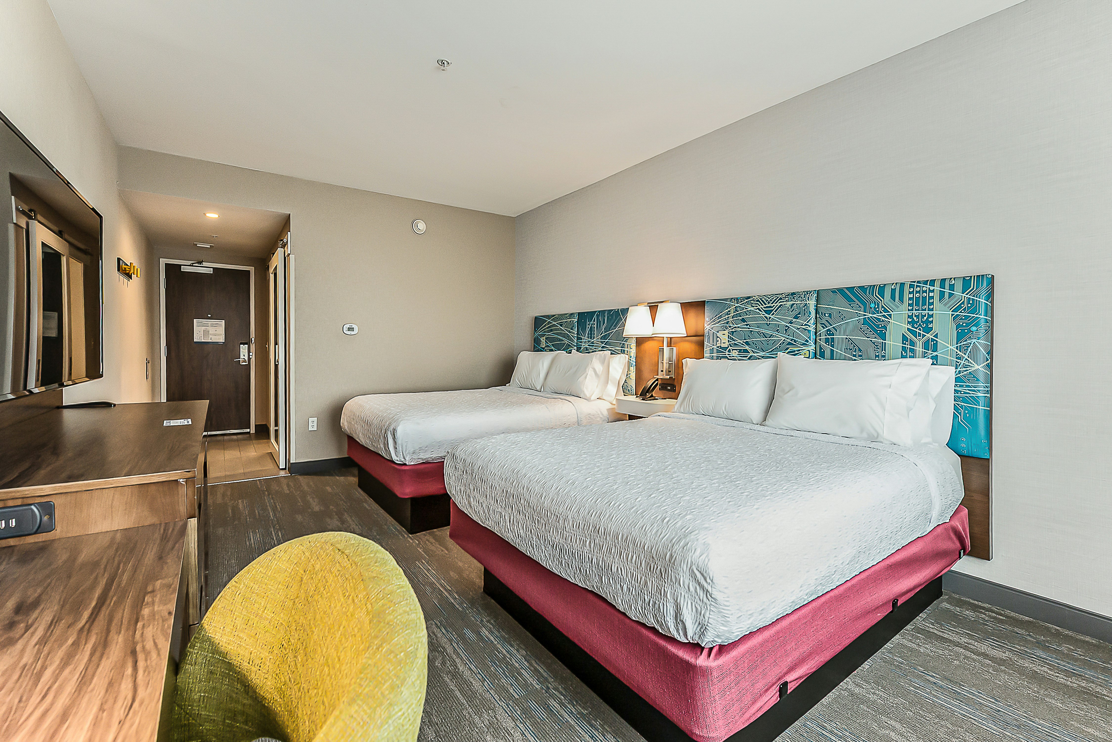 غرفة بسريرين كوين، Hampton Inn and Suites Howell 2/8