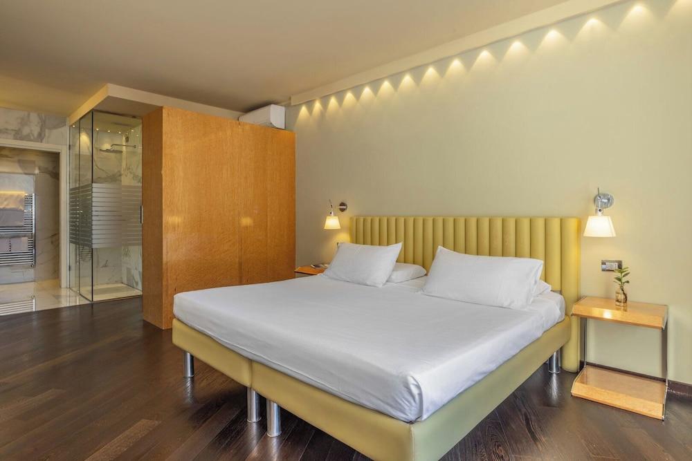 غرفة كلاسيكية سوبيريور بسرير كوين بإطلالة على البحيرة بشرفة، Hotel Garda 4/10