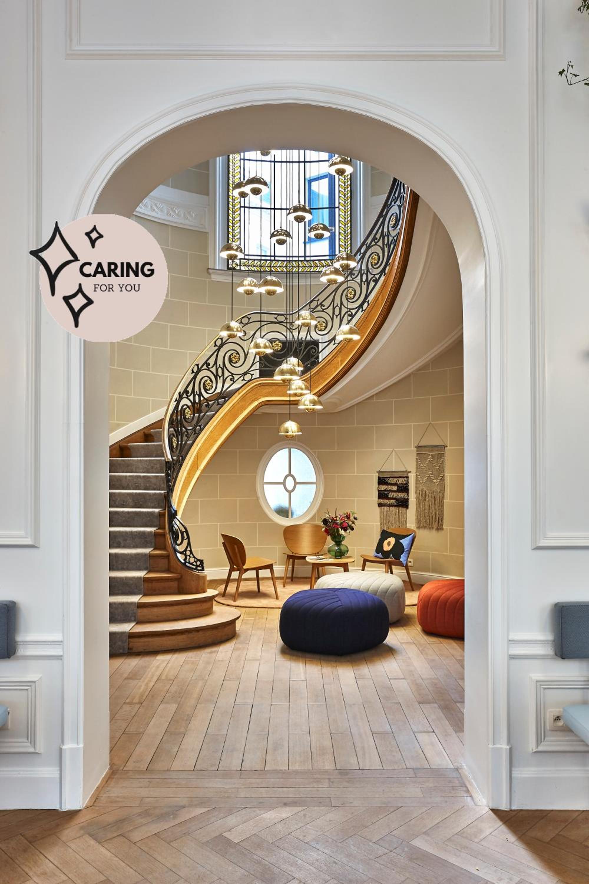 Lobby at Hygge Hotel, BRUSSELS