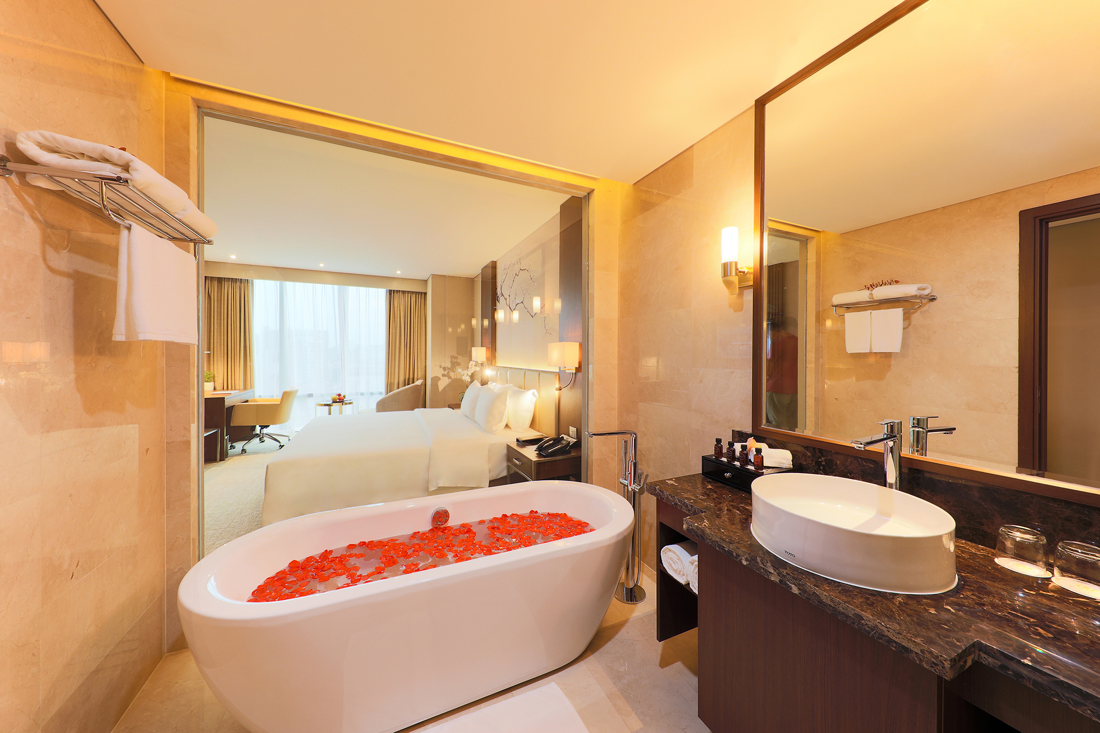 غرفة ديلوكس بسرير مزدوج أو سريرين منفصلين، Grand Vista Hanoi 6/6