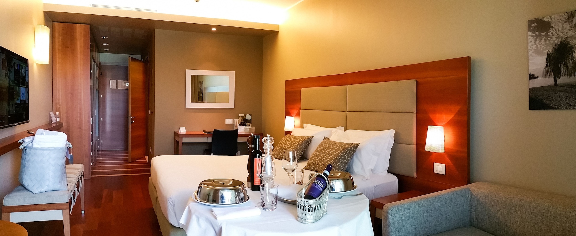 غرفة بسرير مزدوج بإطلالة على البحيرة، Hotel Corte Valier 8/10