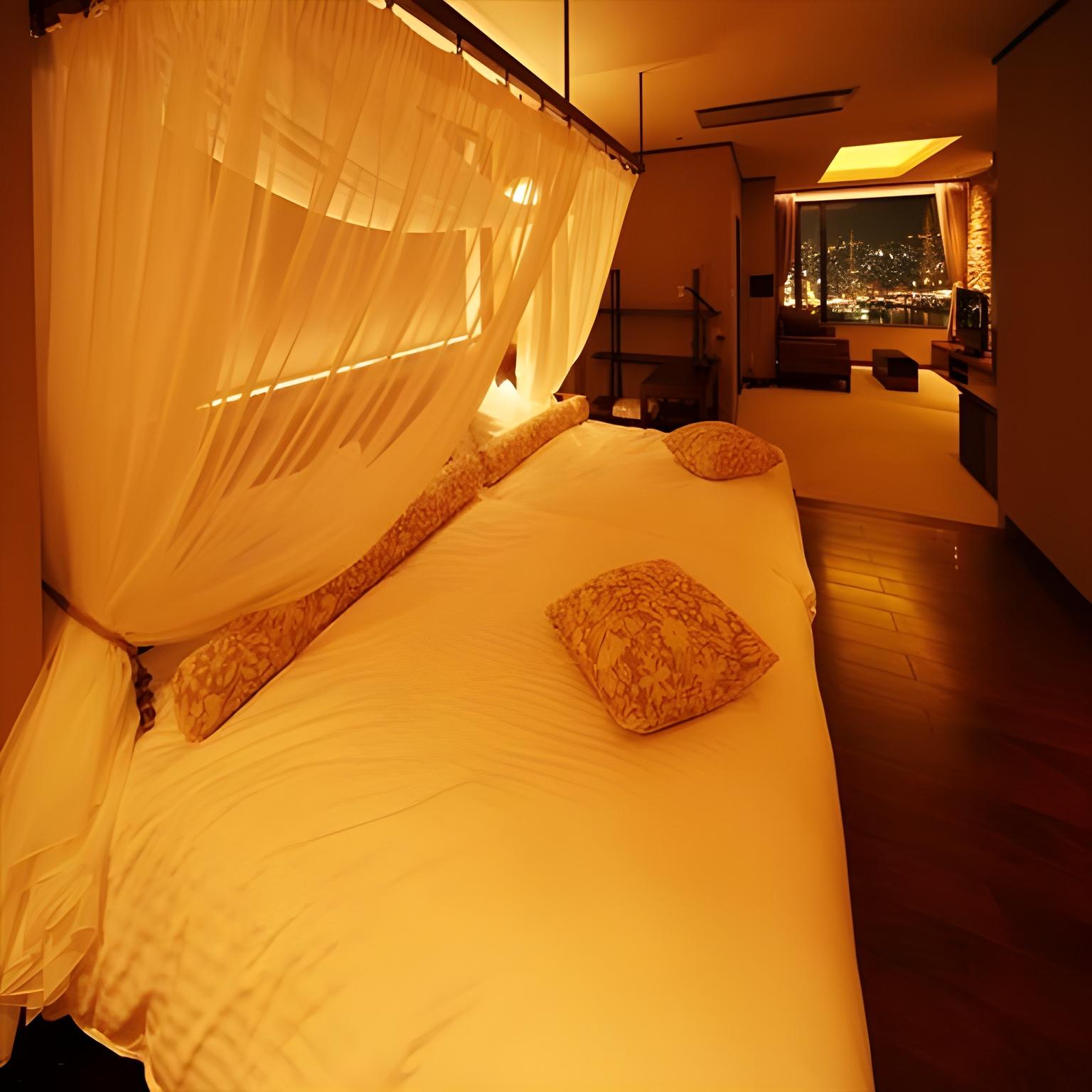 Suite, Twin Beds, Ocean View, Night View, Top Floor