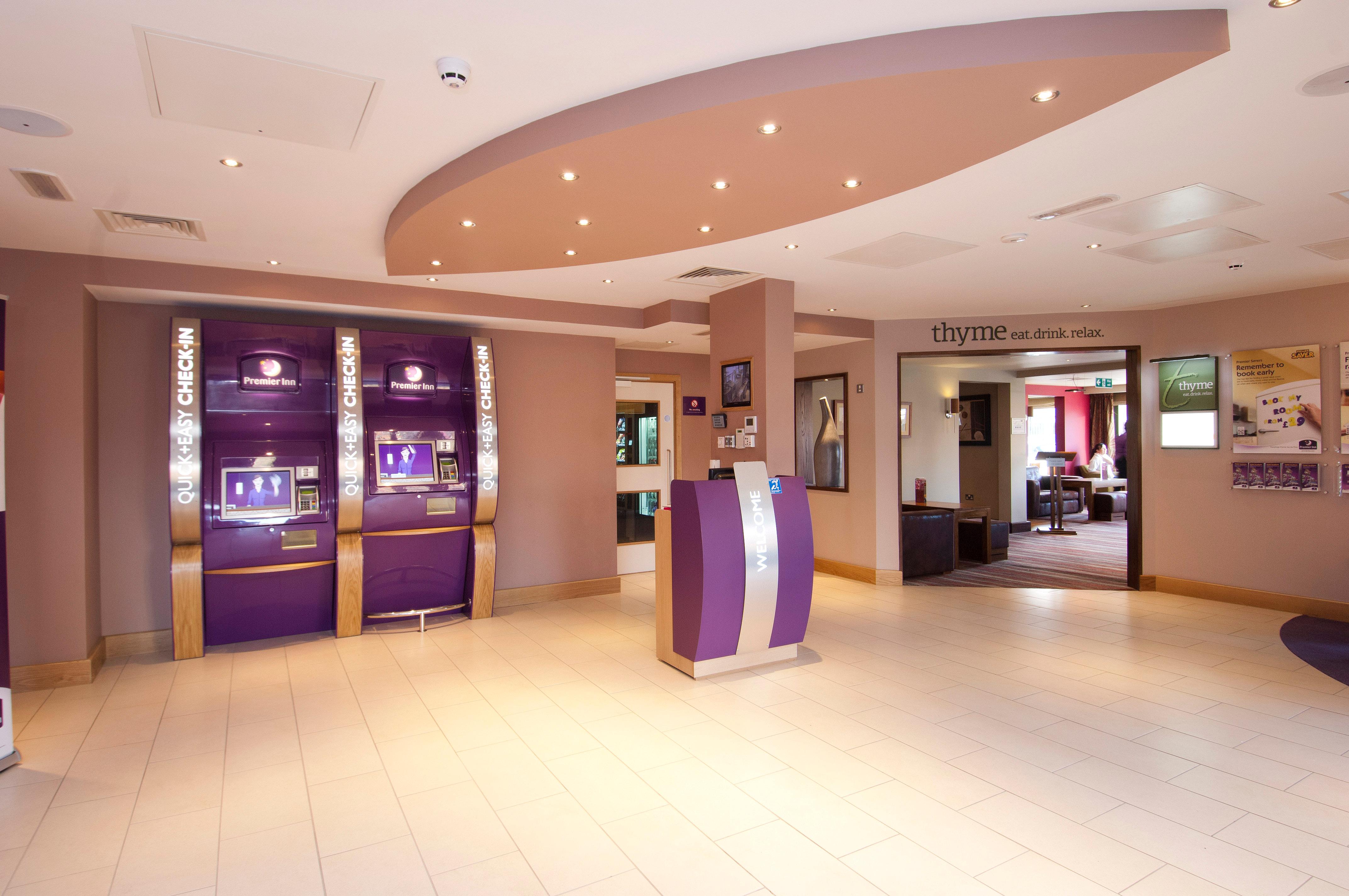 Lobby at Premier Inn Loughborough, CHARNWOOD