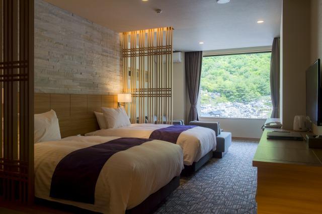 Japanese Western, Premium, Twin Beds, Outdoor Bath
