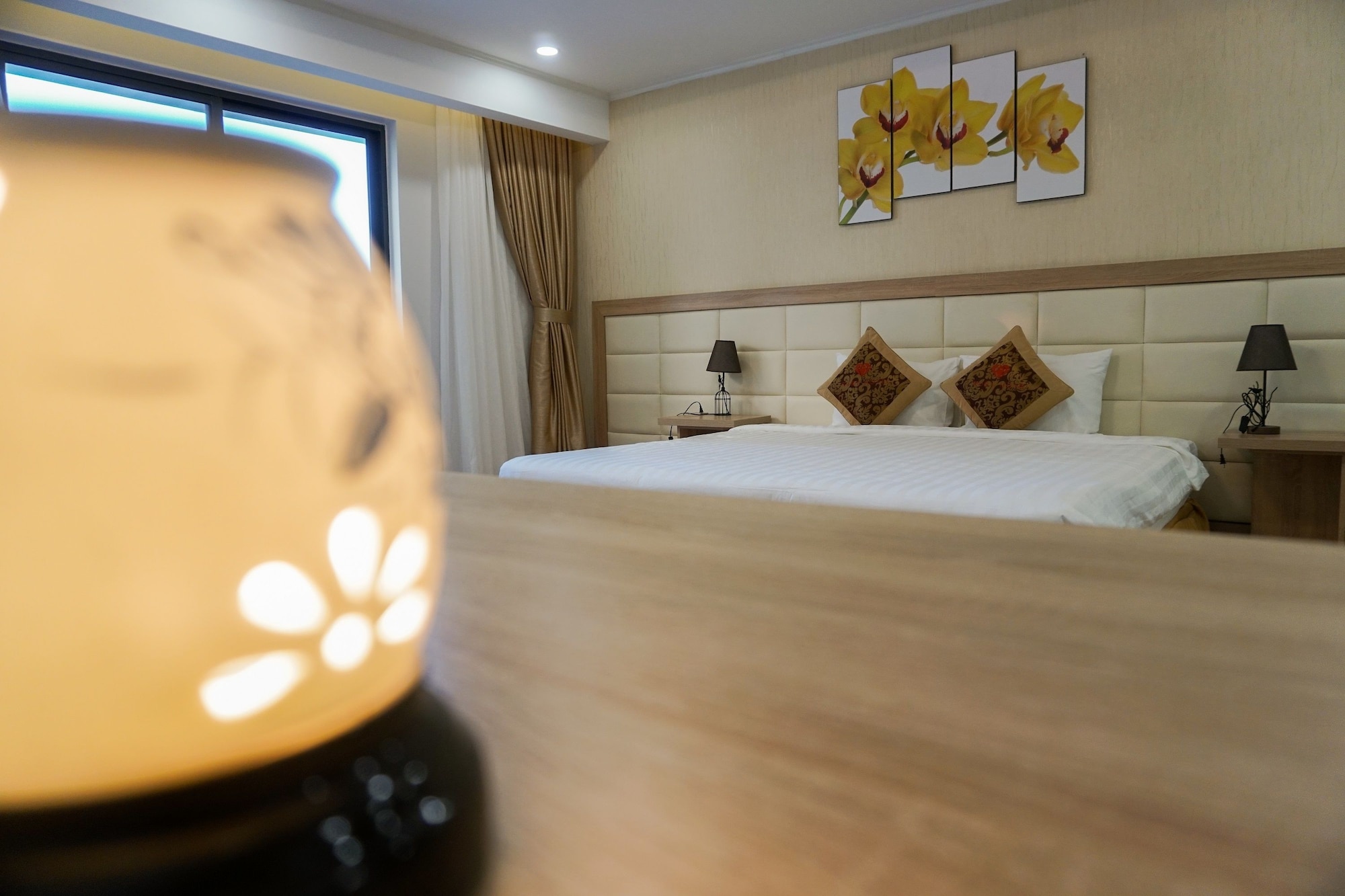 غرفة ديلوكس بسرير مزدوج بإطلالة على البحر بشرفة، Ruby Hotel 4/8