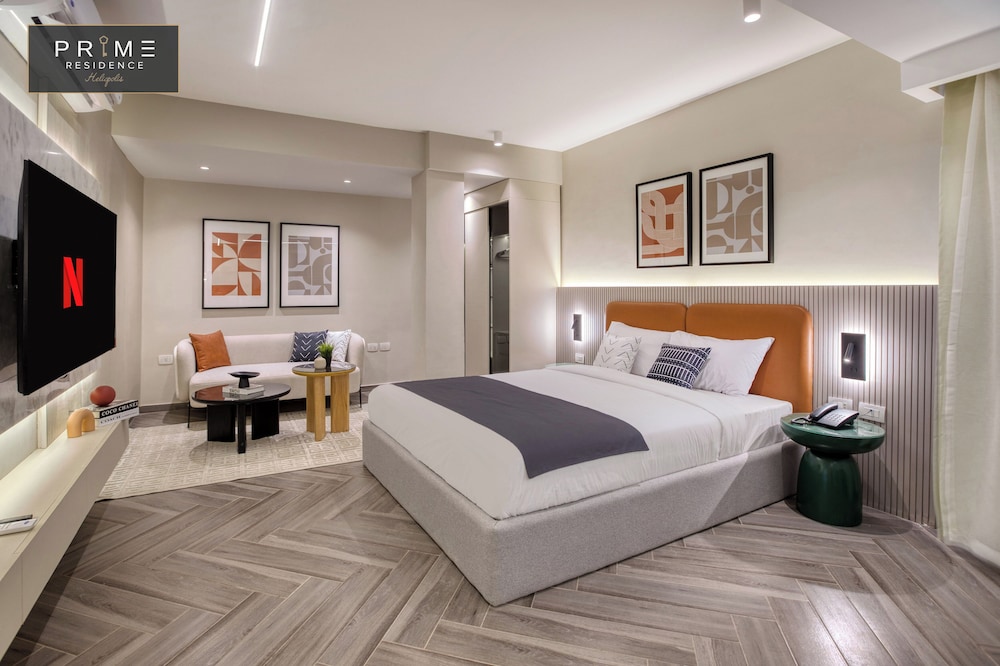 استوديو ديلوكس بسرير كوين، Prime Residence Heliopolis 3/10