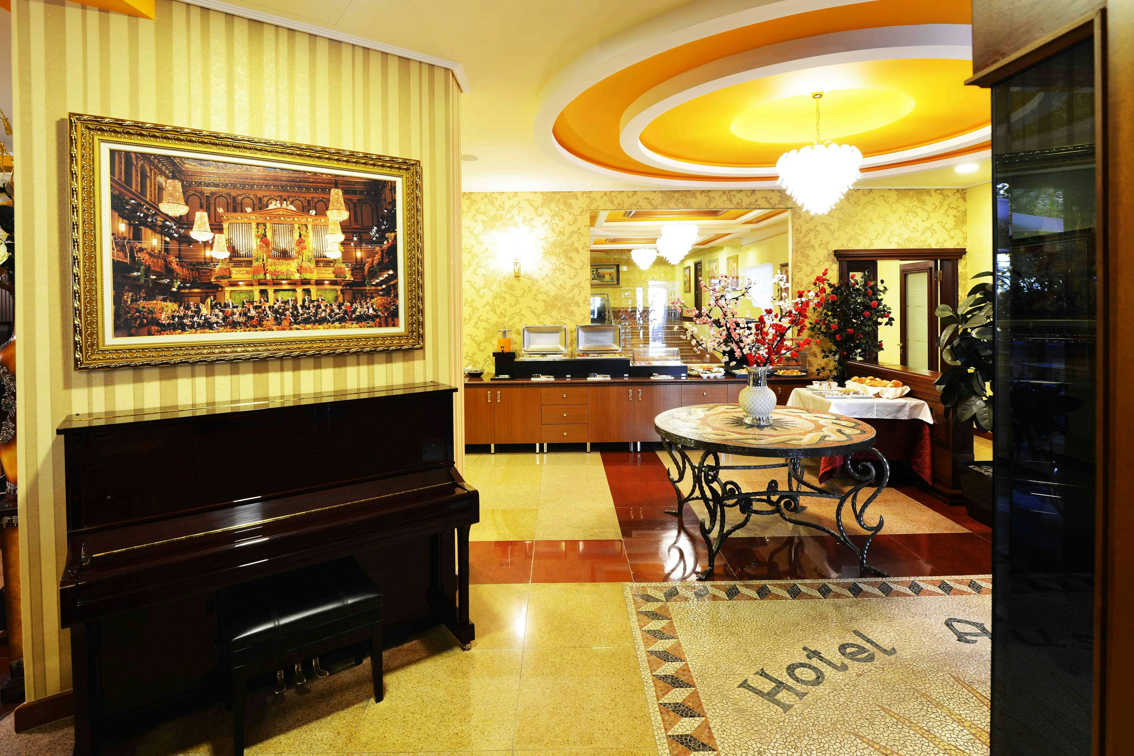 Lobby at Austria Hotel, TIRANA