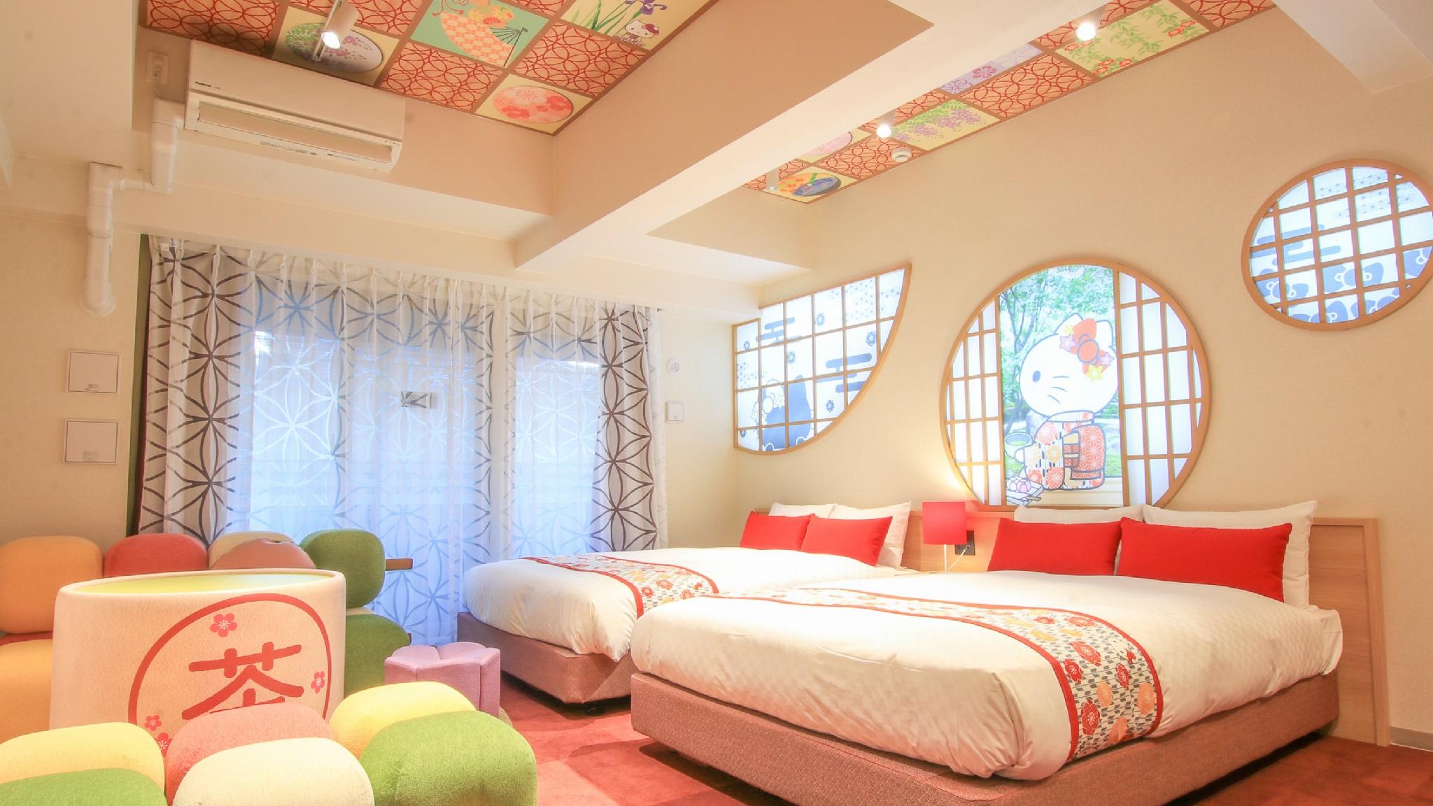Hello Kitty, Standard, Twin Beds