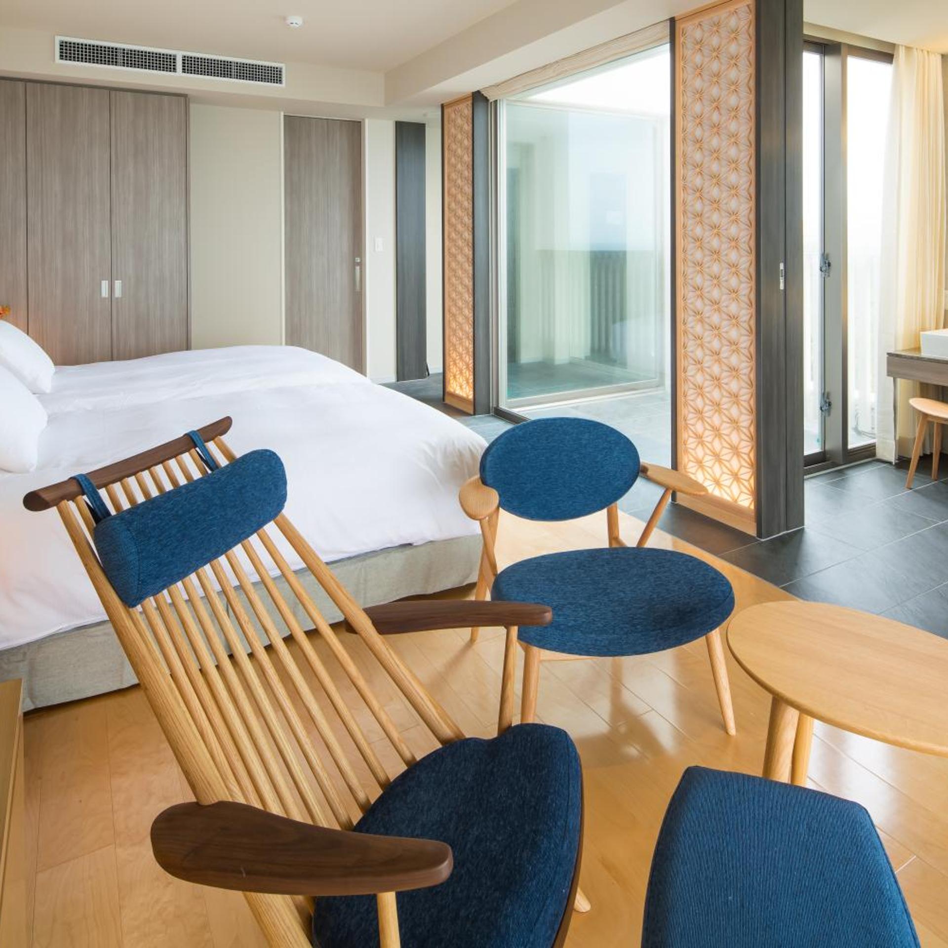 غرفة بريميوم بسريرين منفصلين بإطلالة على البحر في الملحق، Ishigaki Island Beach Hotel Sunshine 9/10