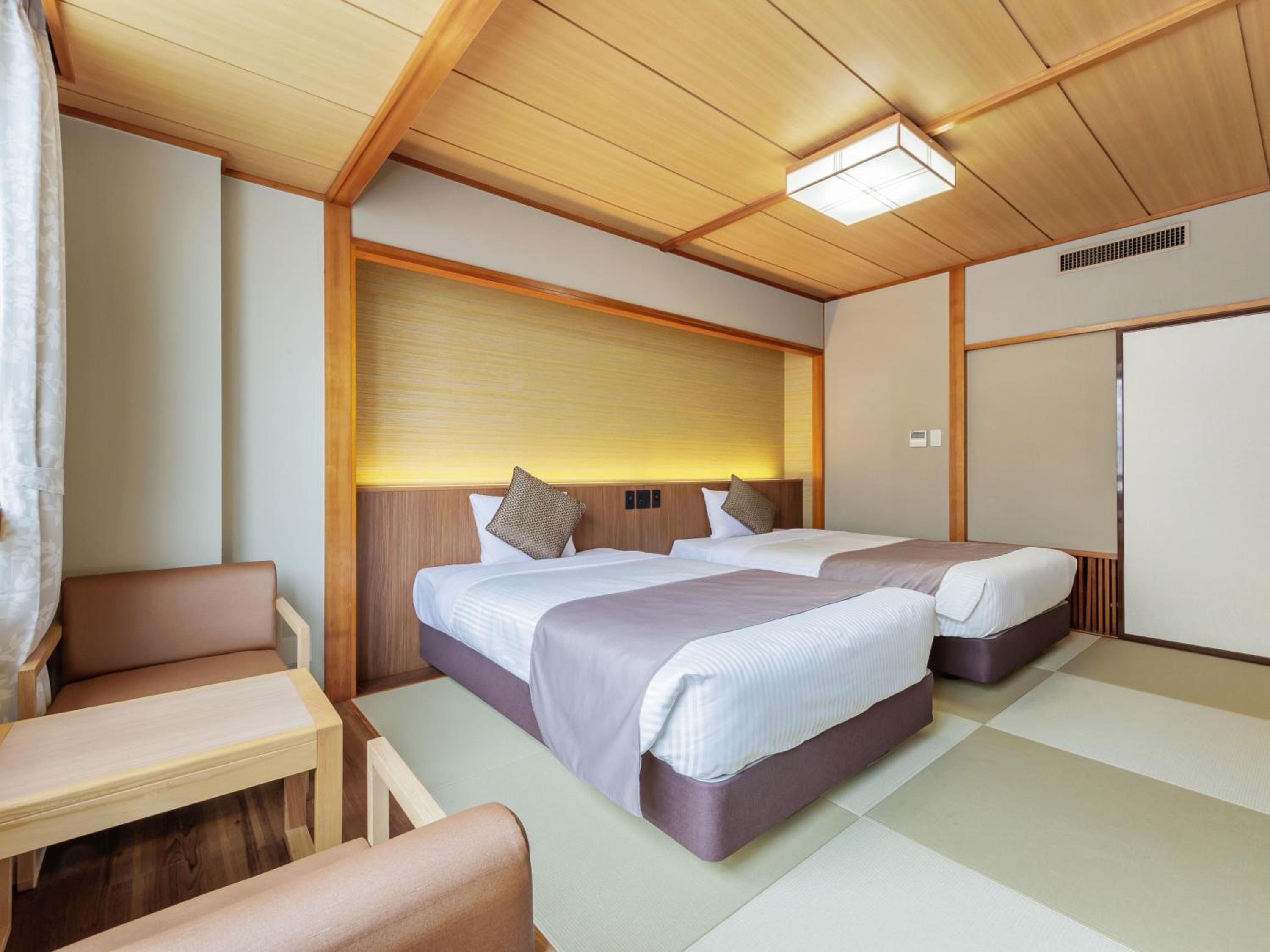 Semi Room, Japanese, 2 Semi Double Beds