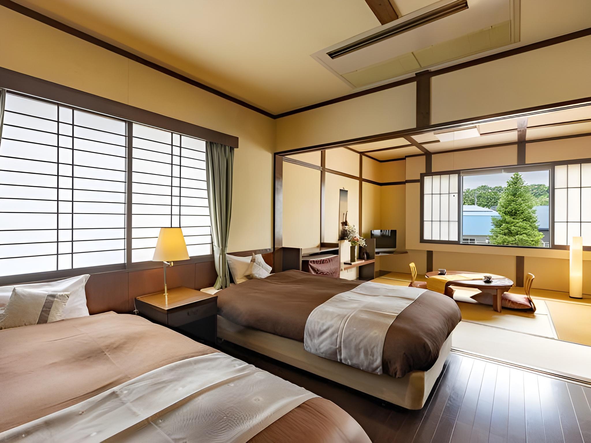Deluxe, Twin Beds, City Side, Outdoor Bath