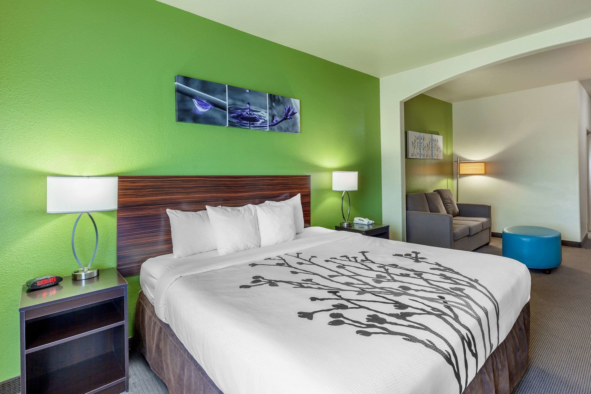 غرفة قياسية بسريرين كينج، Sleep Inn & Suites Hewitt - South Waco 5/6