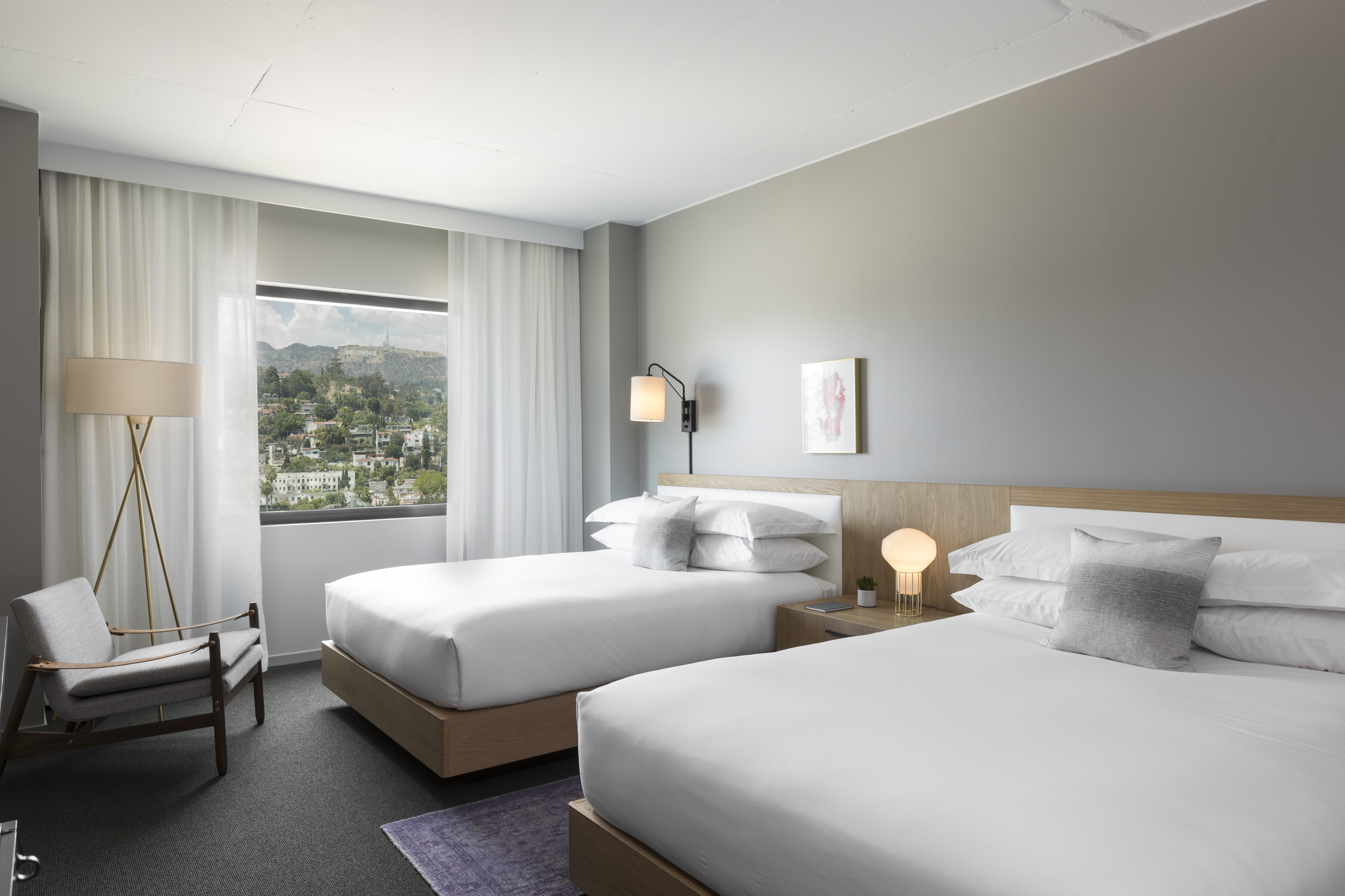 Room, 2 Queen Beds, Hollywood Sign View, Accessible