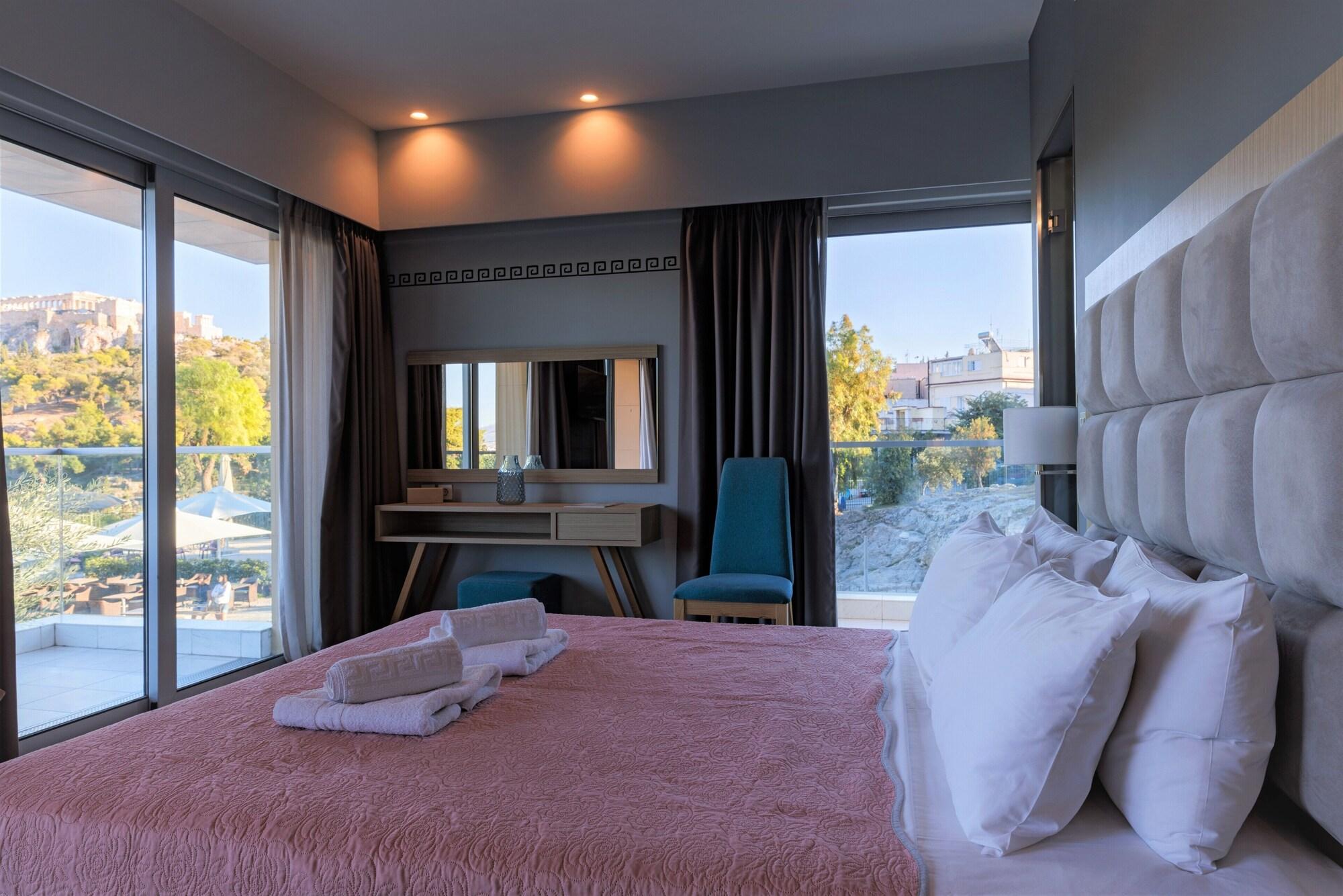 Suite, Acropolis View, Jetted Tub, Balcony, Corner