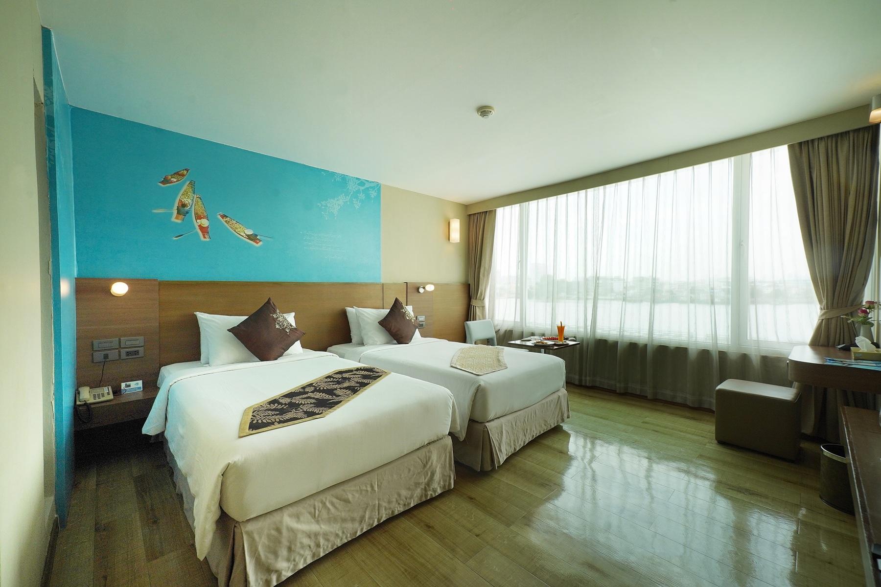 Deluxe, Residence, Twin Beds, River View, New Building