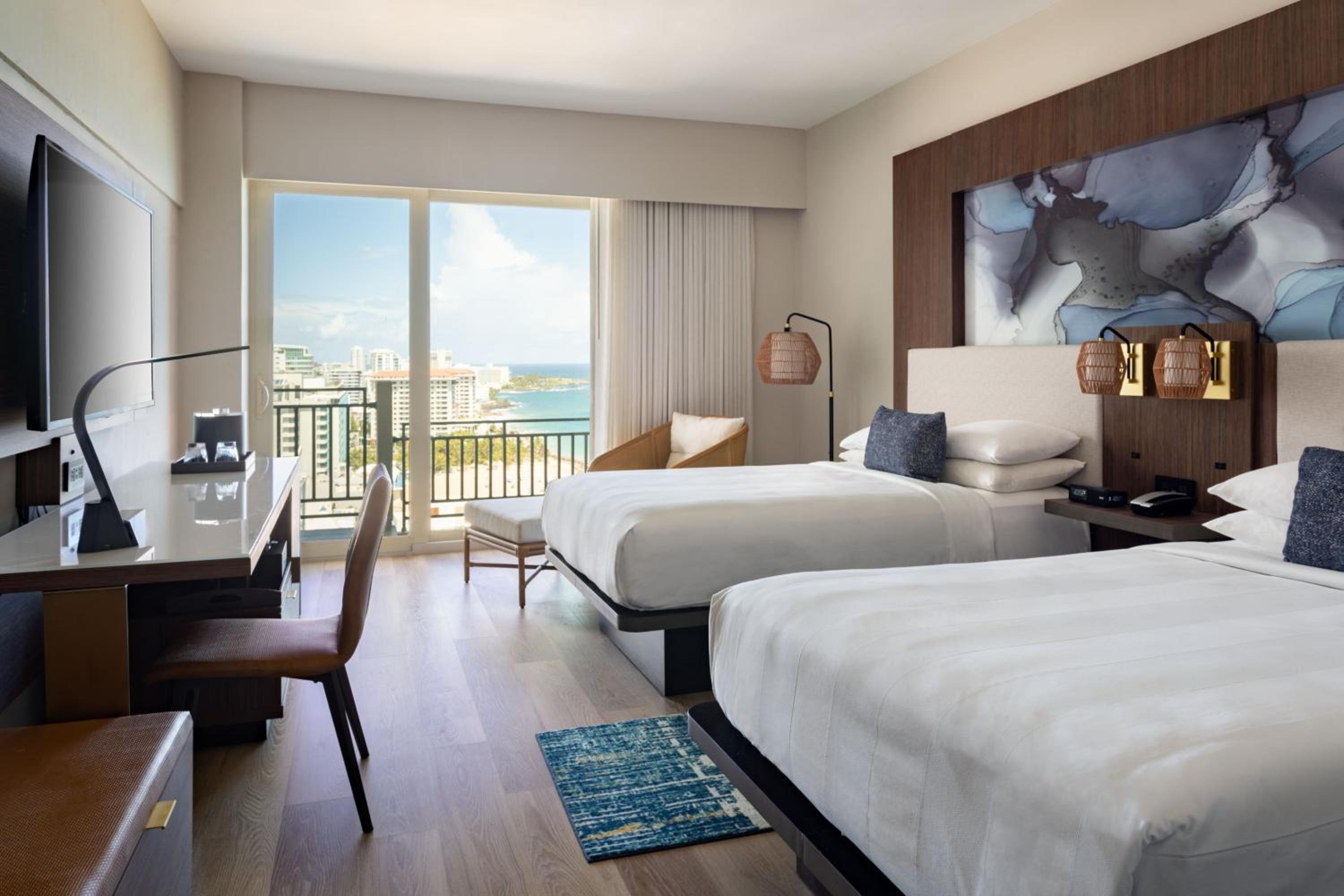 Tower, 2 Double Beds, Ocean View, Balcony