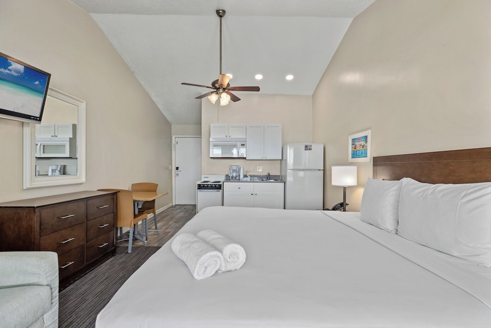 Studio, King Bed, Partial View, Kitchen
