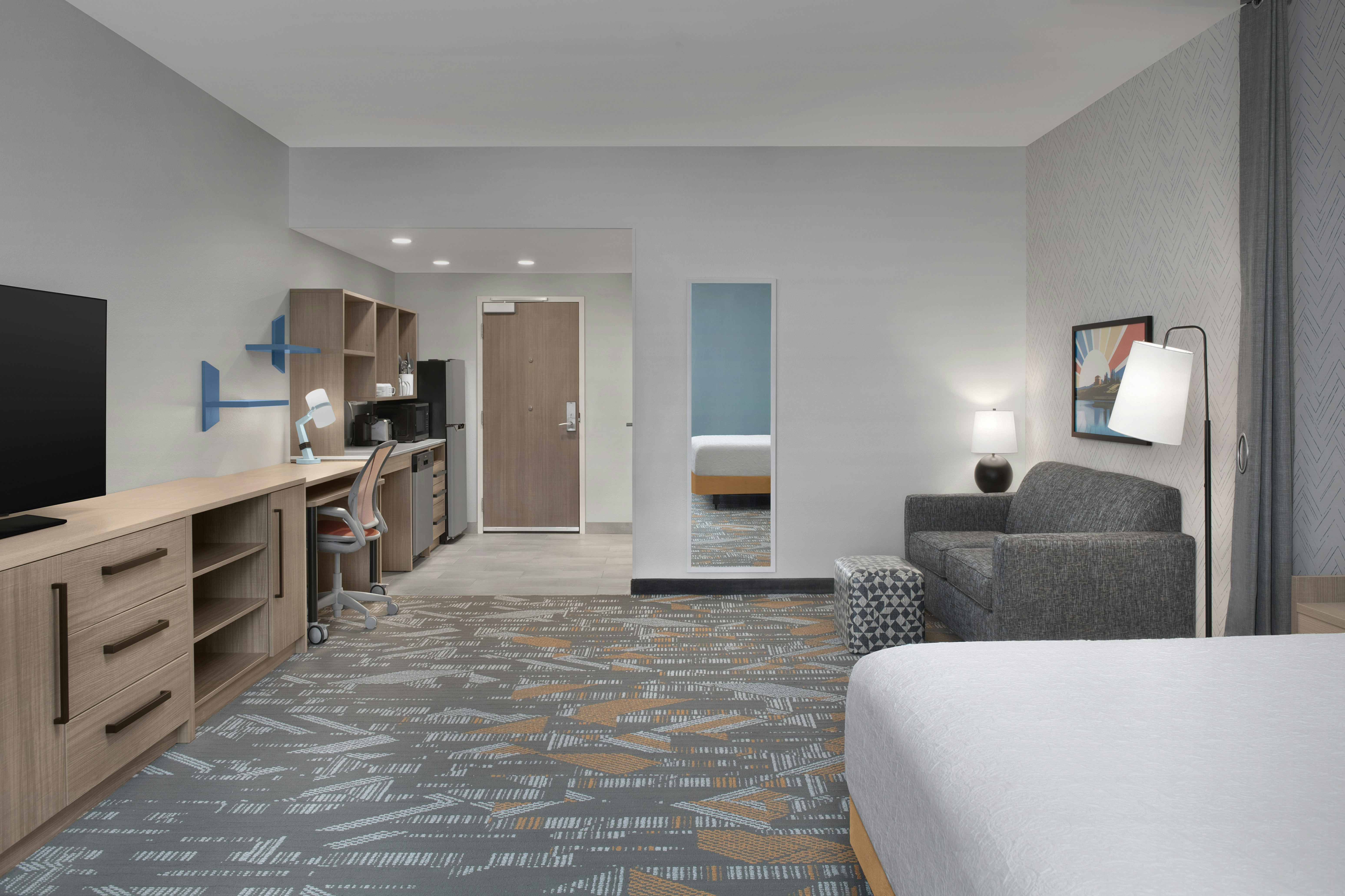 جناح استوديو بسرير كينج لذوي الإعاقة، Home2 Suites by Hilton Syracuse Liverpool Airport Area 2/3