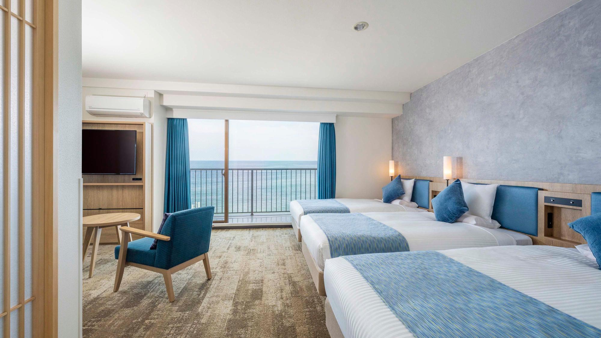 Japanese Western, Deluxe, Ocean Front, Balcony