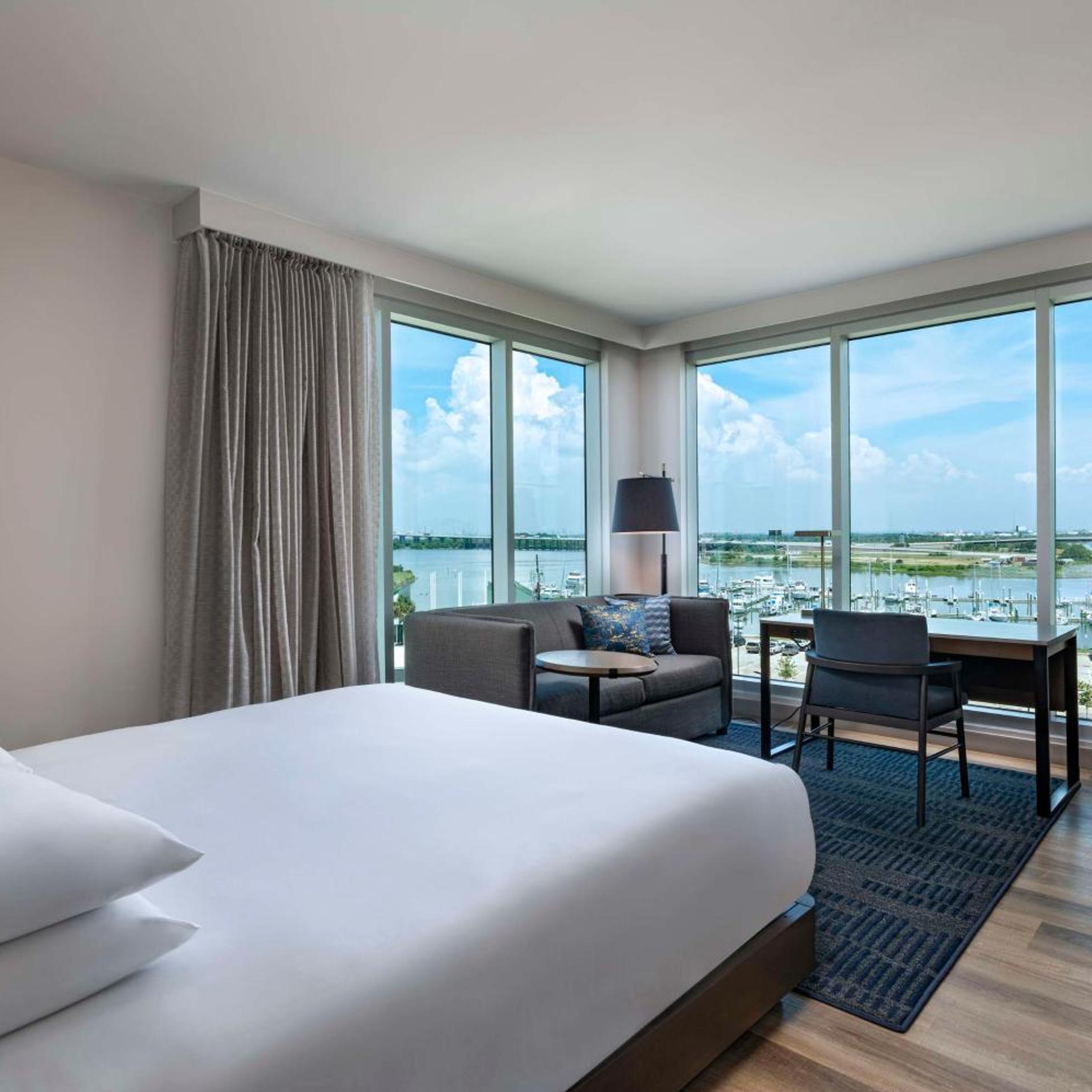 Room, King Bed, Water View, Sofa
