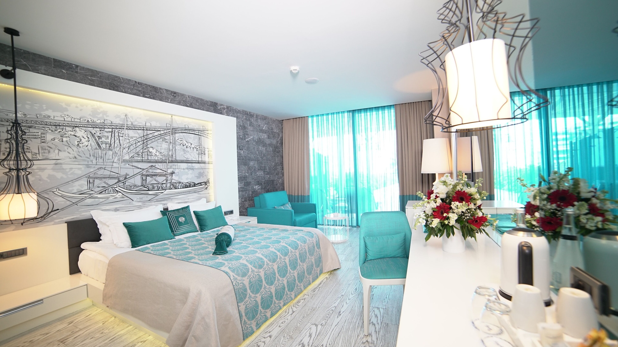 Swim Up, Suite, 1 Queen and 1 Single Bed, Sea View