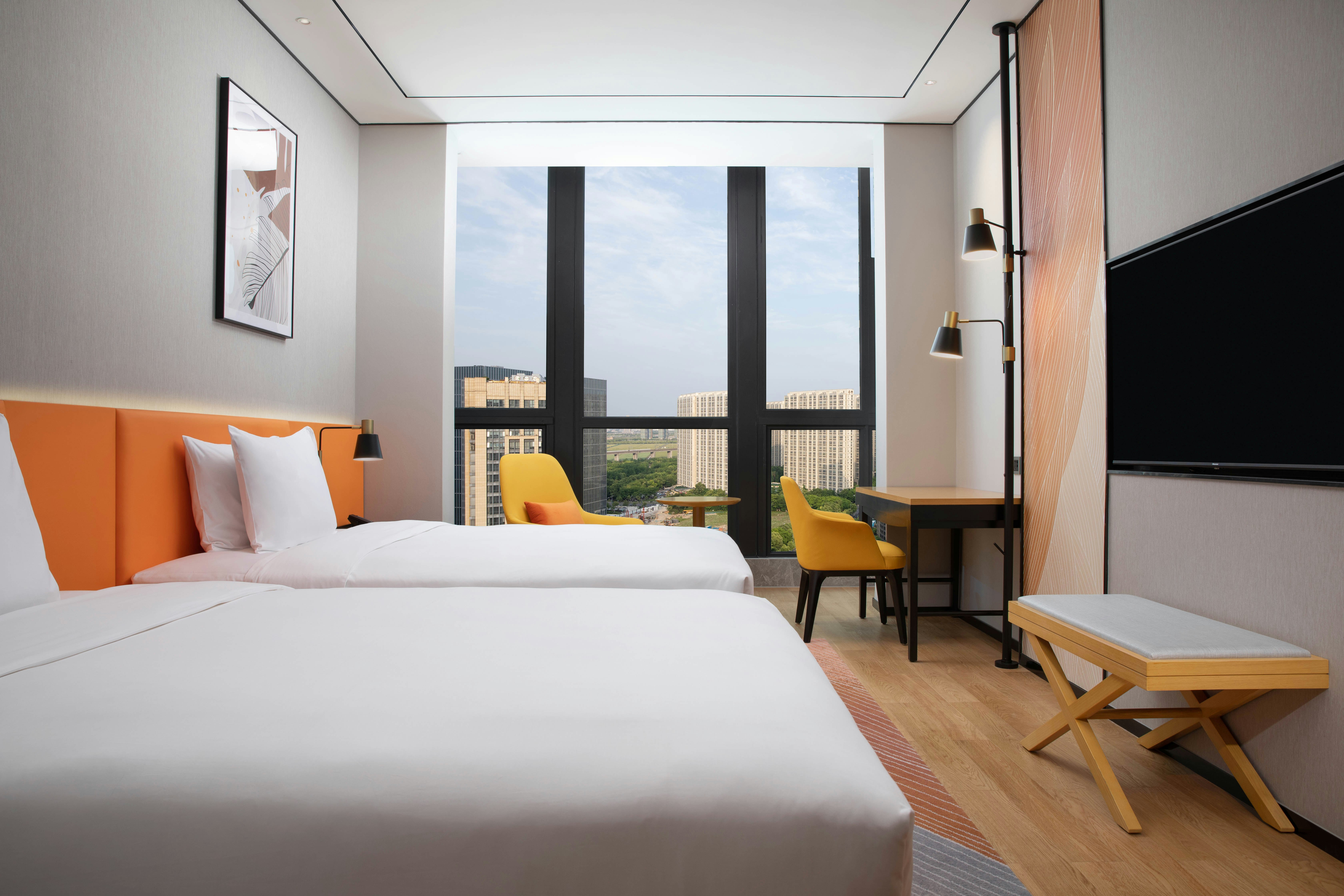 GUEST ROOM, TWIN BEDS, HIGH FLOOR