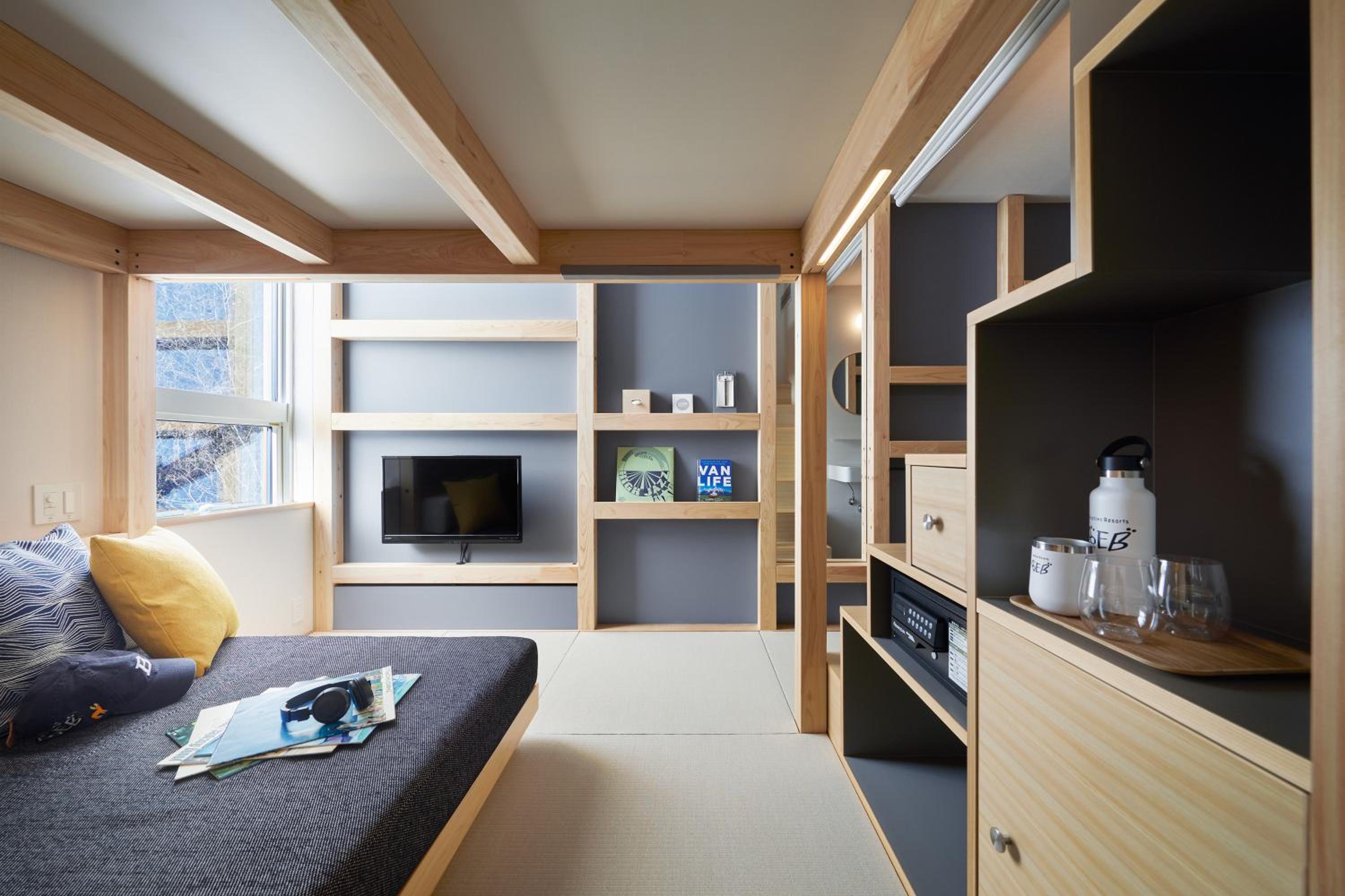 غرفة ثلاثية بحمام خاص، Hoshino Resorts BEB5 Tsuchiura 4/8