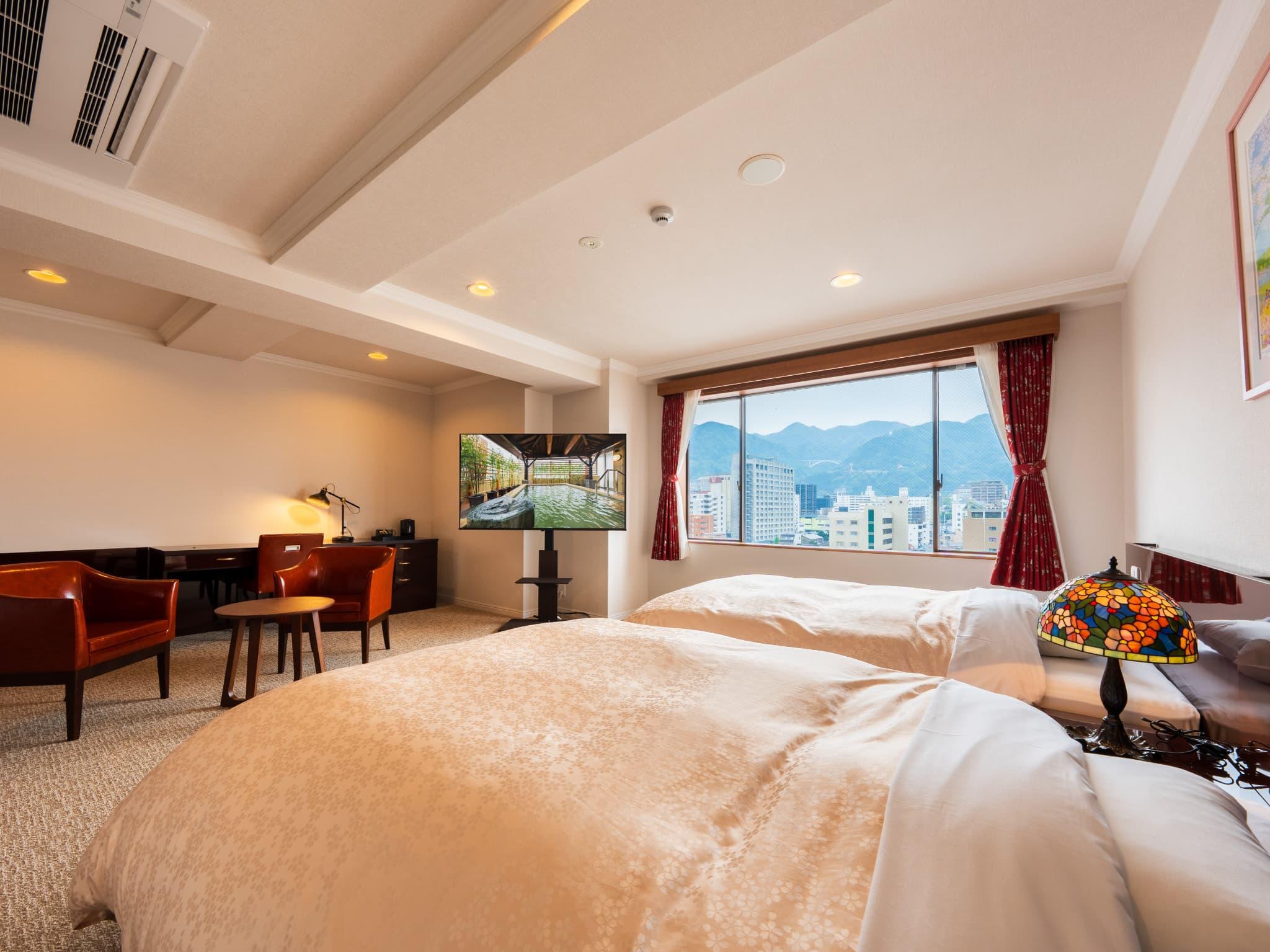 Semi Room, Deluxe, 2 Semi Double Beds, Premium Floor