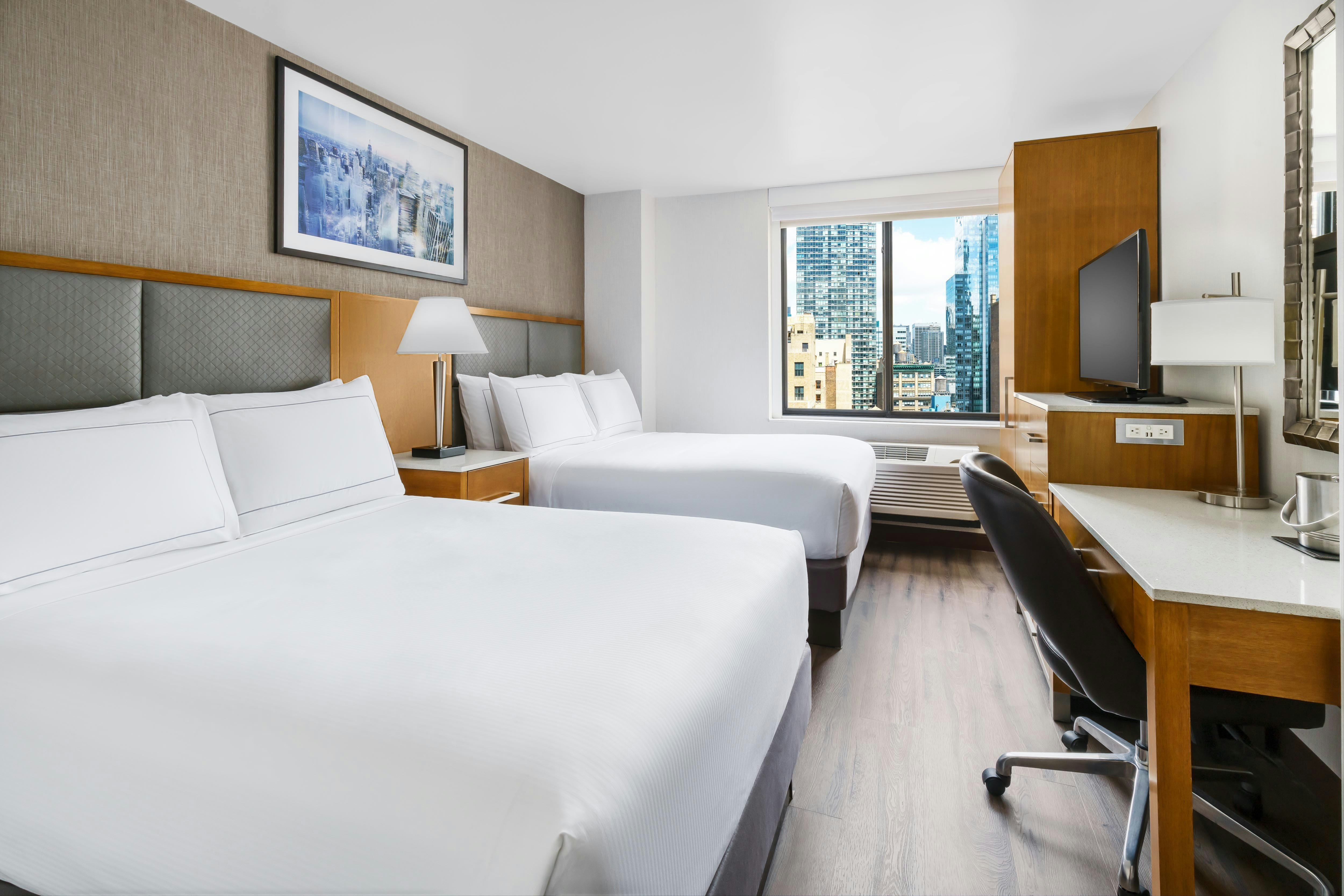 Room, 2 Double Beds, Empire Building View
