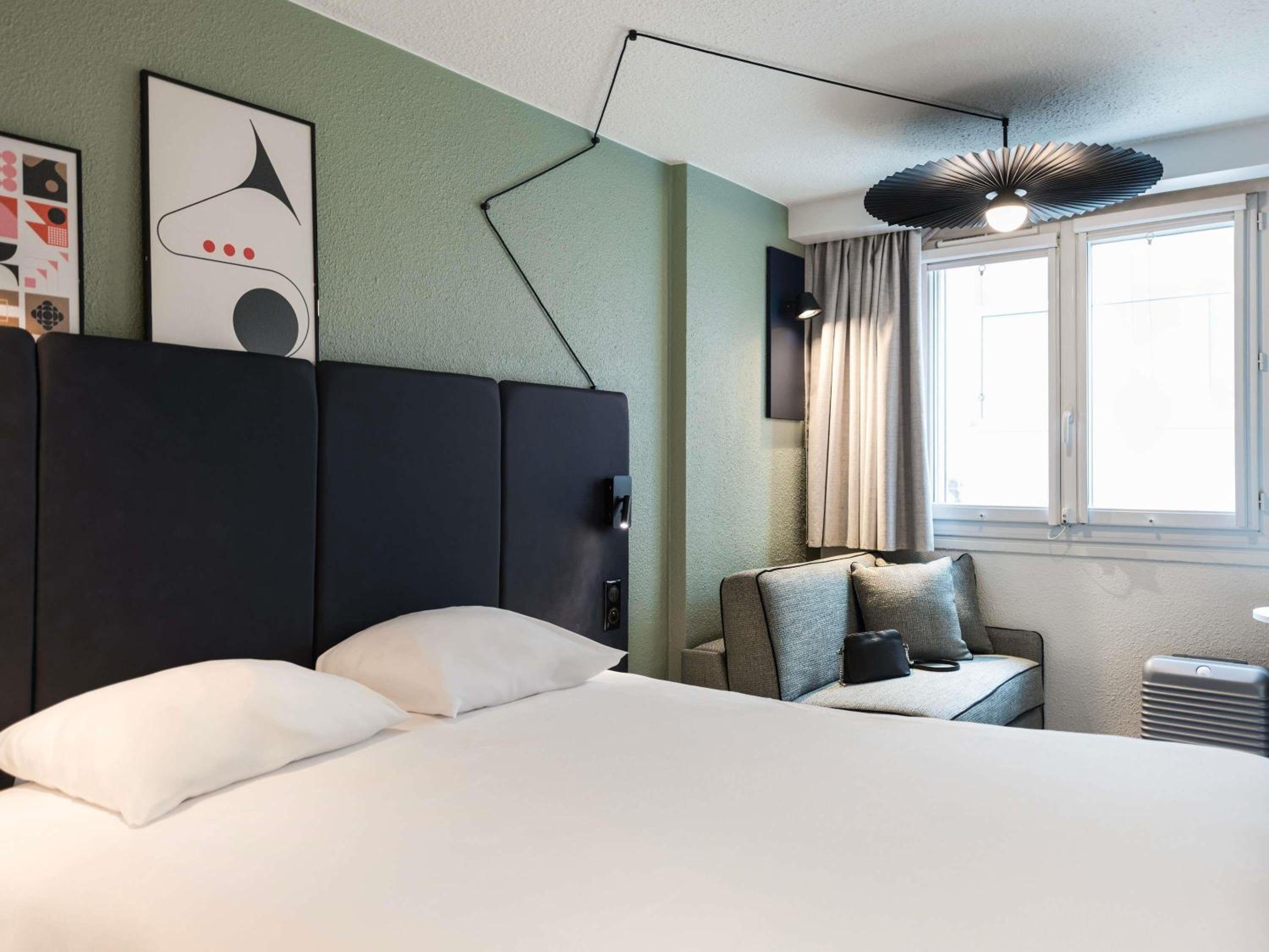 غرفة قياسية بسرير مزدوج وسرير فردي مع أريكة، ibis Paris Italie Tolbiac 13ème 4/7