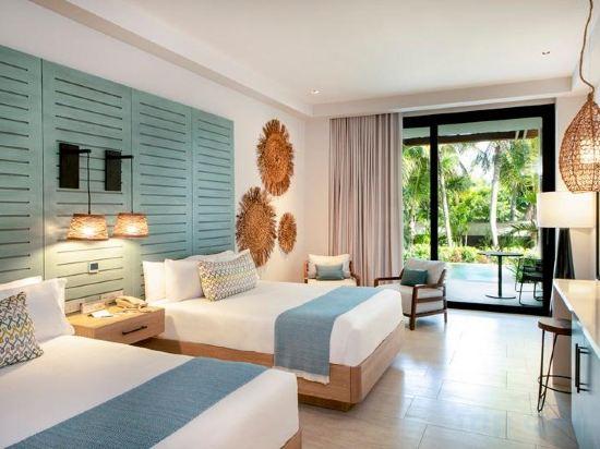 Swim Up, Junior Suite, 2 Queen Beds