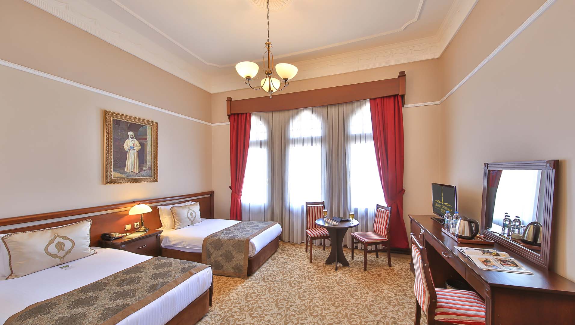DELUXE, TWIN BEDS, CITY VIEW