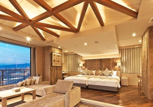 Premium, Suite, Twin Beds, Mountain View, Night View, Smoking