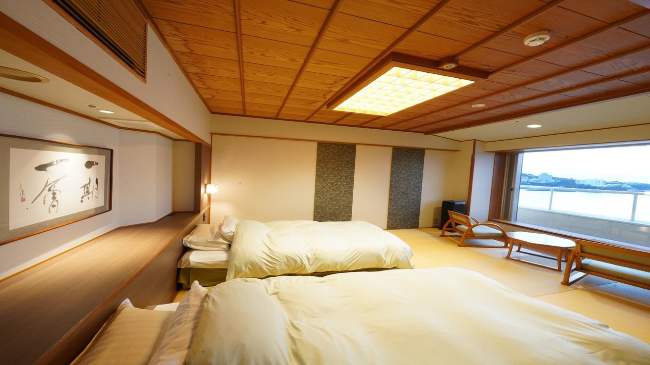 Japanese, Twin Beds, Nagitei, Beach View