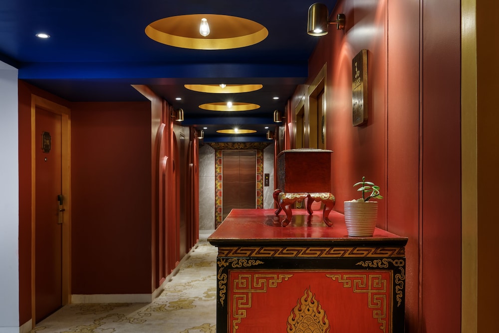 Lobby at Hotel Tibet, KATHMANDU