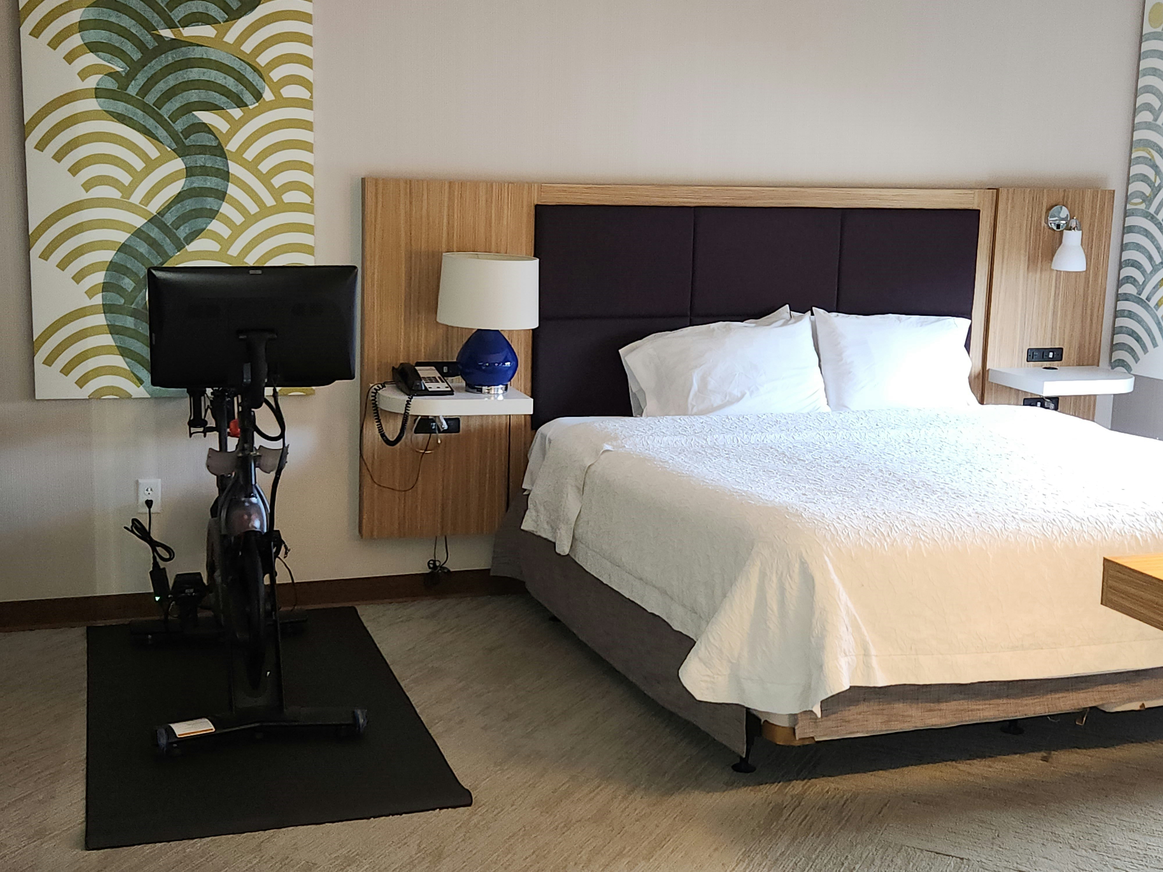 Room, King Bed, Peloton
