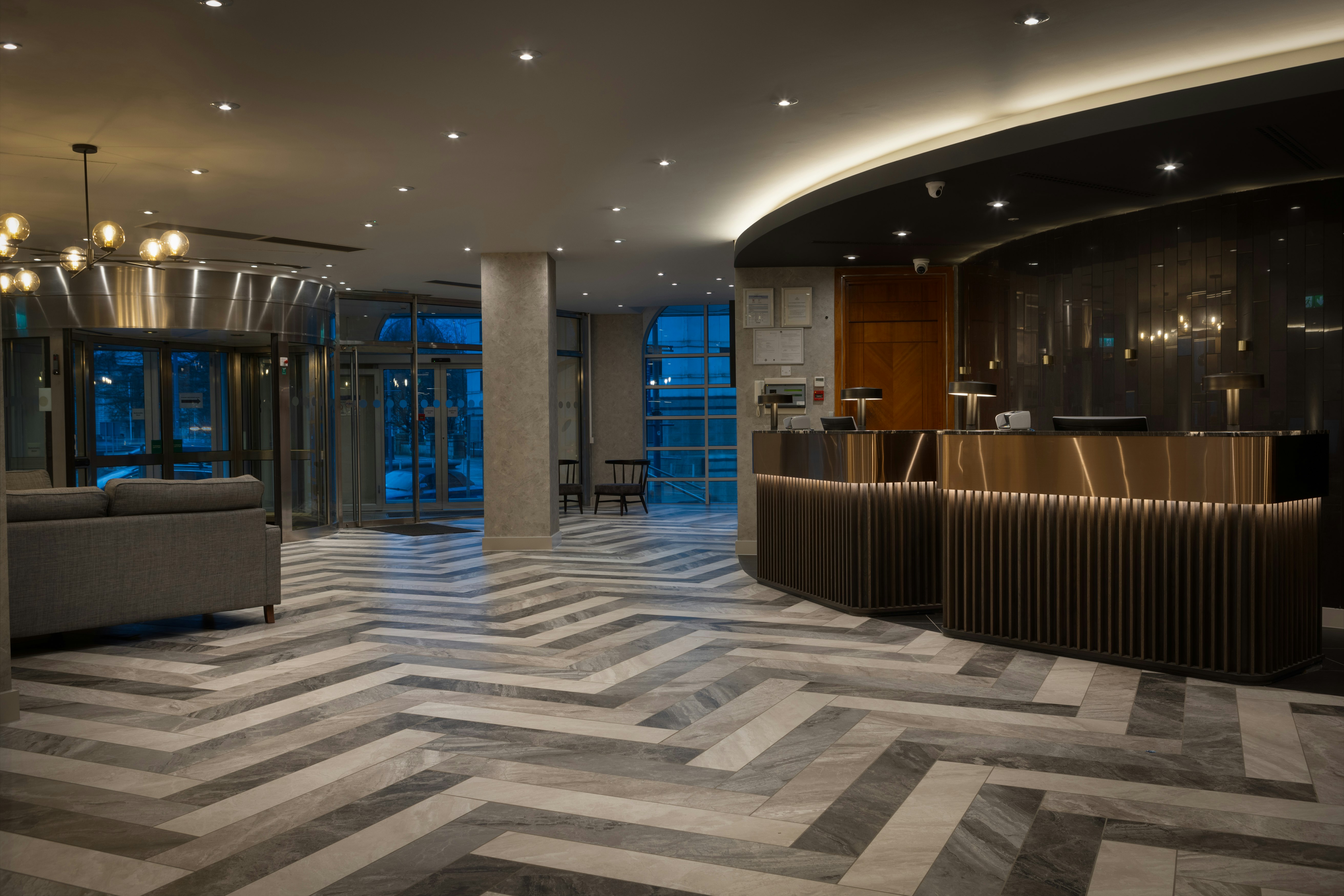 Lobby at Hilton Cardiff Hotel, CARDIFF