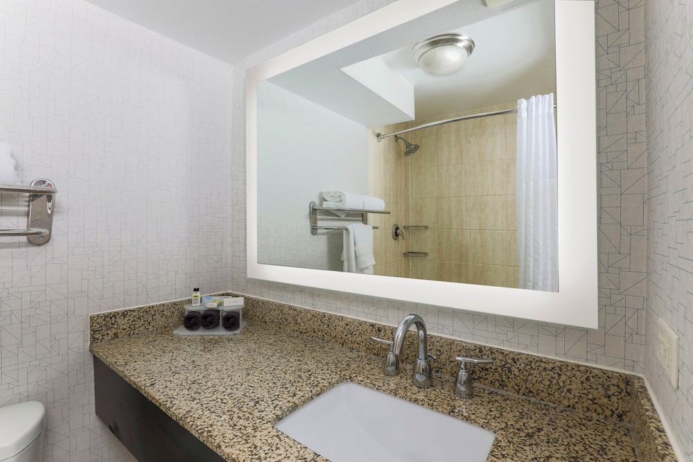 غرفة قياسية بسرير كينج بحوض استحمام لذوي الإعاقة، Holiday Inn Express & Suites Downtown Fort Worth 5/5
