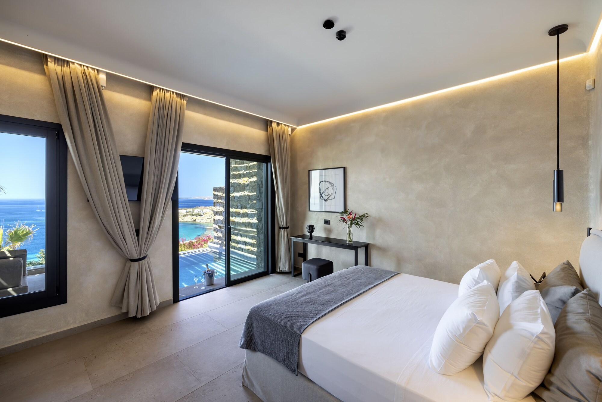 1 Bedroom, Elegant, Villa, King Bed, Panoramic Sea View, Sofa, Private Pool